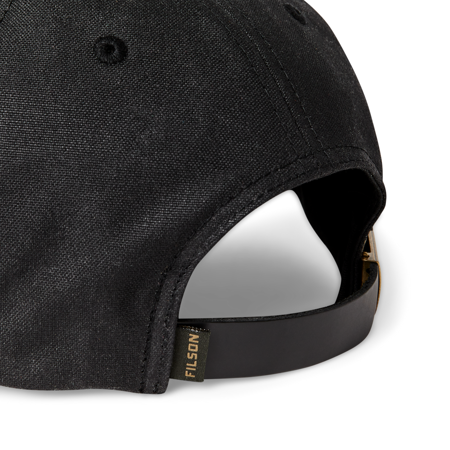 Alternate view of the Filson Oil Tin Low-profile Logger Cap - Black