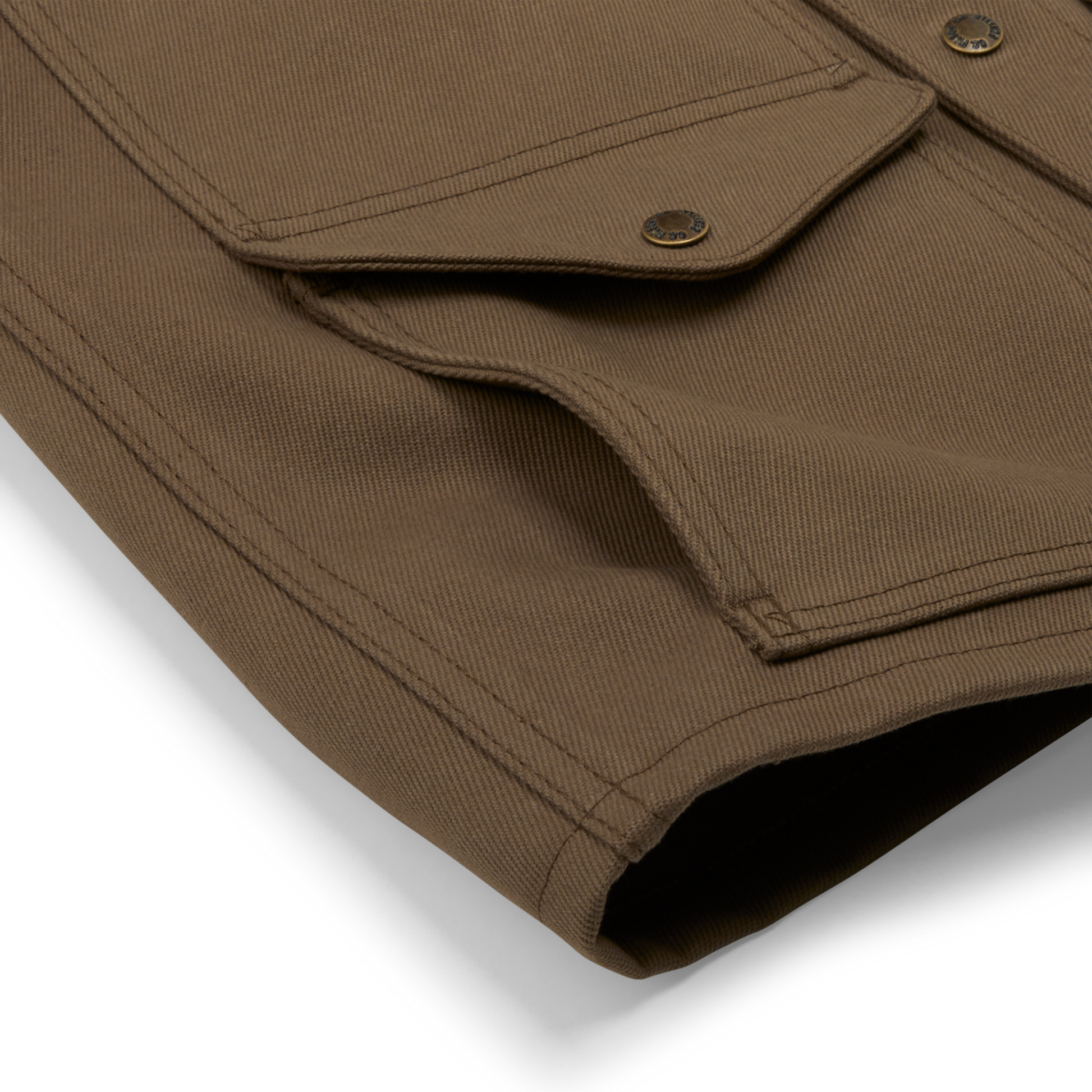 Alternate view of the Filson Rugged Twill Cruiser Vest - Sepia