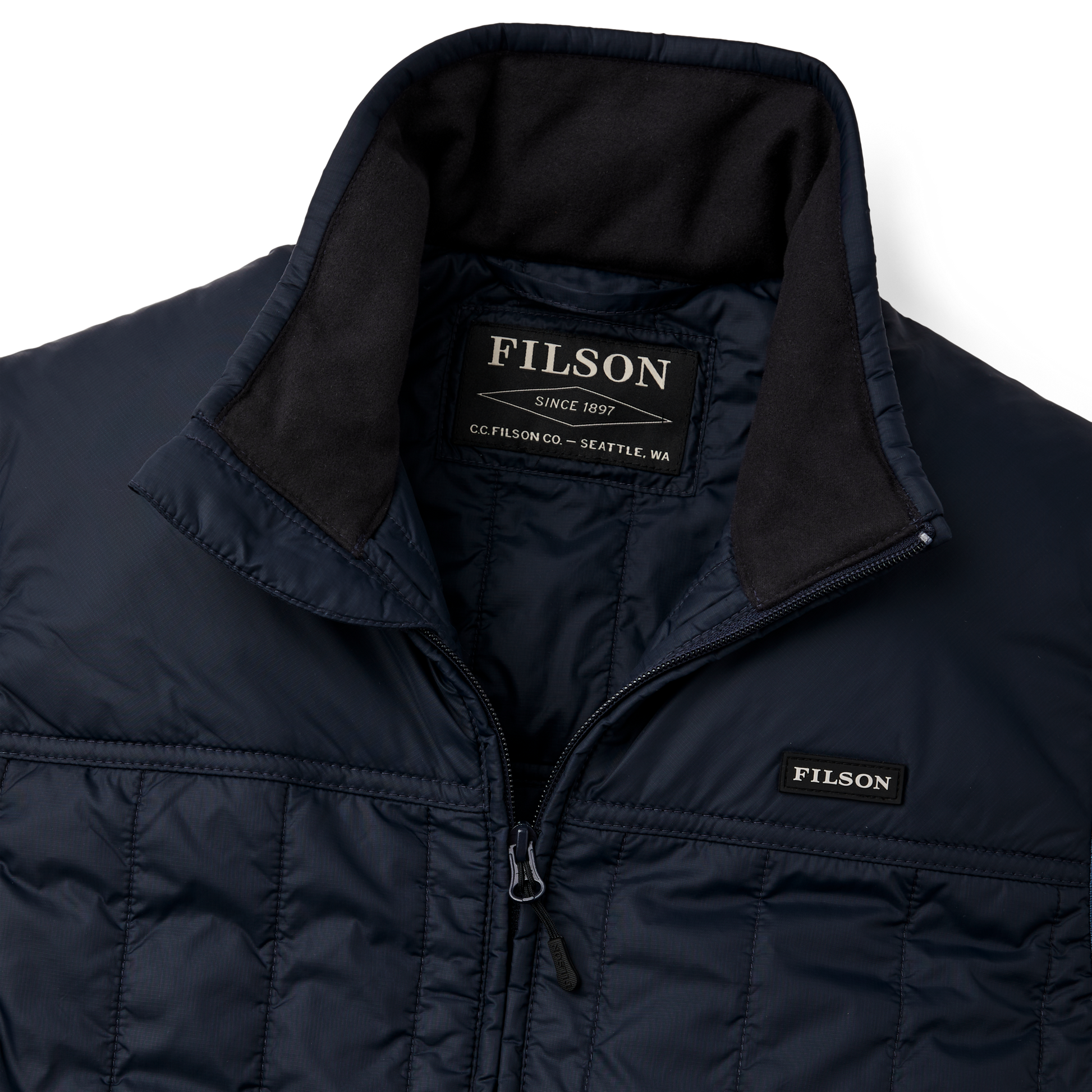 Alternate view of the Filson Ultralight Vest - Blue Coal