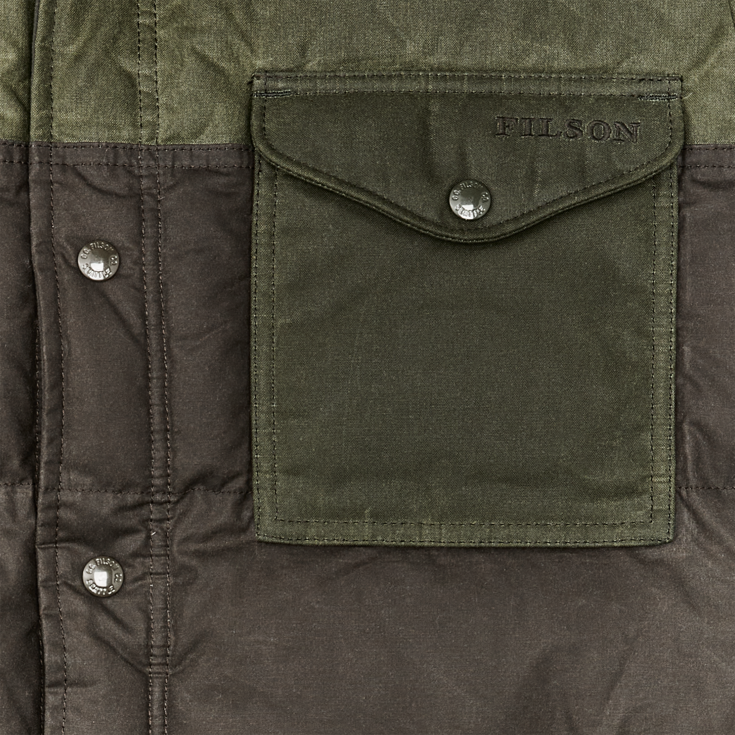 Alternate view of the Filson Down Jac-shirt - Otter Green