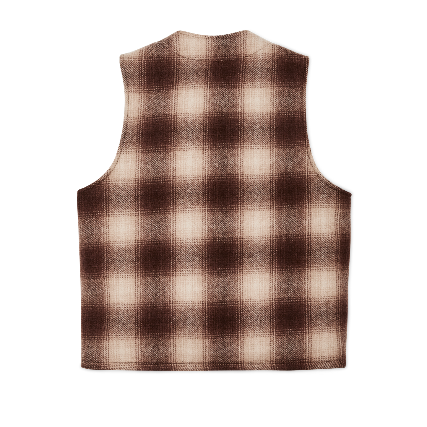 Alternate view of the Filson Mackinaw Wool Vest - Brown / Tan Ombre