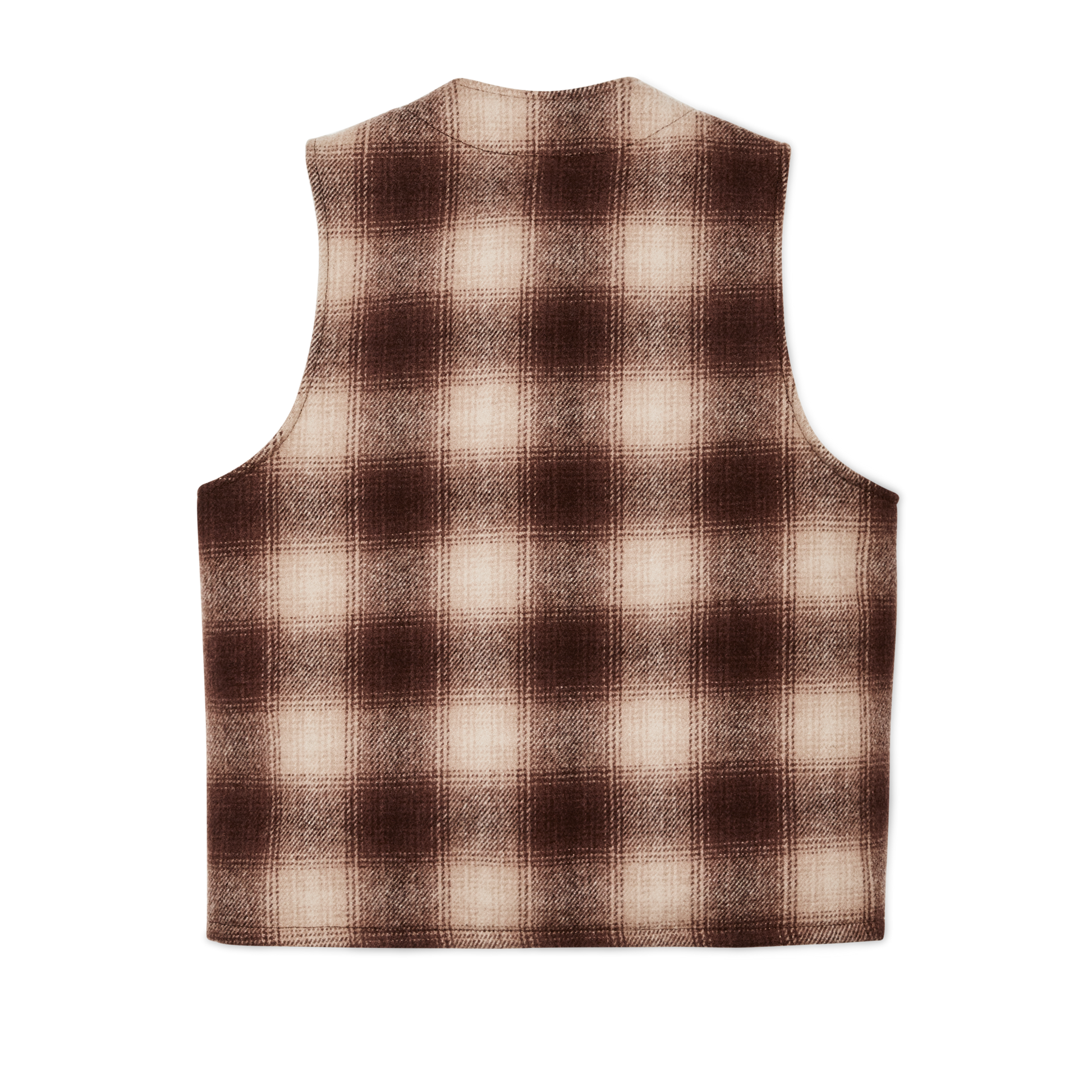 Alternate view of the Filson Mackinaw Wool Vest - Brown / Tan Ombre