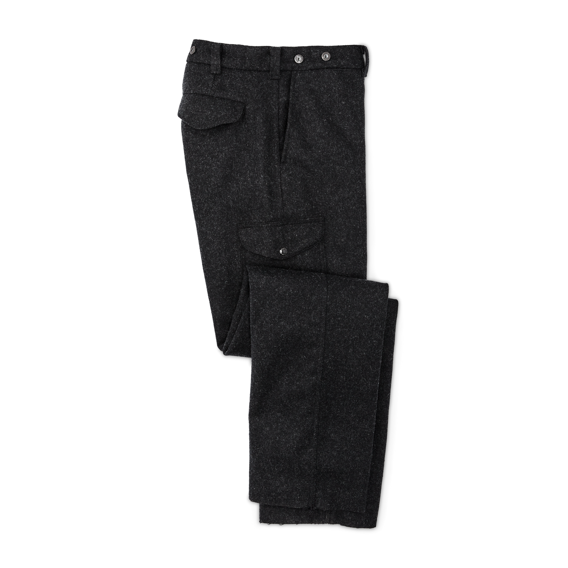 Front-facing image of the Filson Mackinaw Wool Field Pants - Charcoal