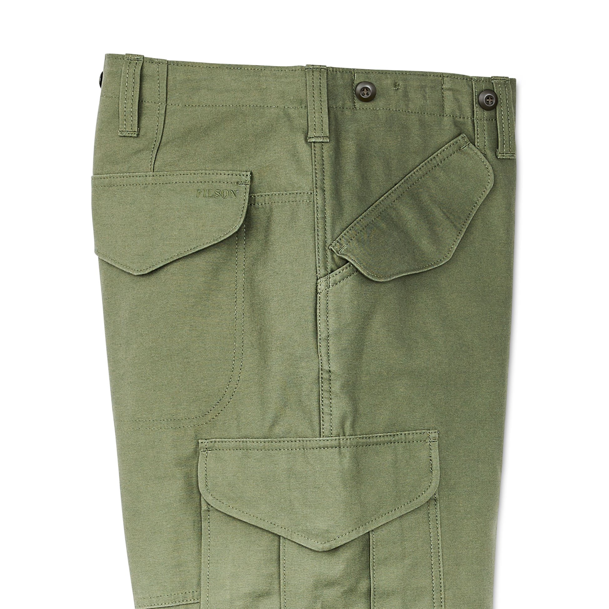 Alternate view of the Filson Field Cargo Pants - Washed Fatigue Green