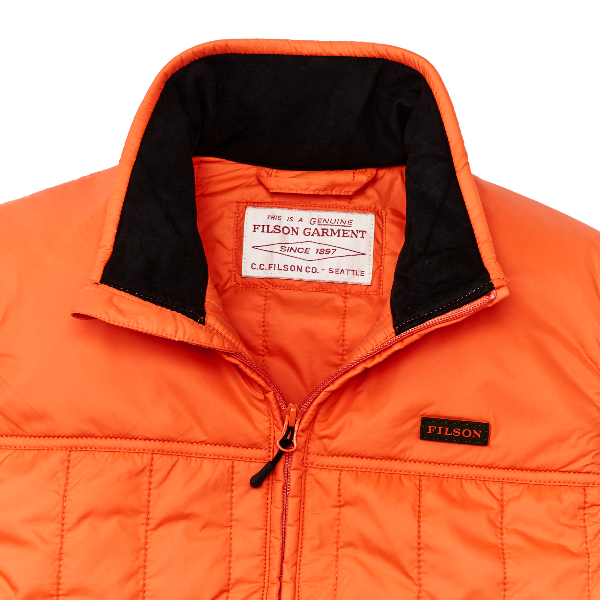 Alternate view of the Filson Ultralight Vest - Flame