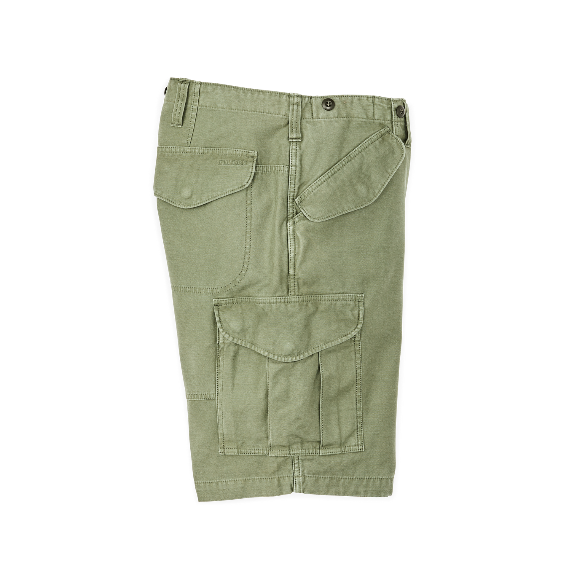 Alternate view of the Filson Field Cargo Shorts - Washed Fatigue Green