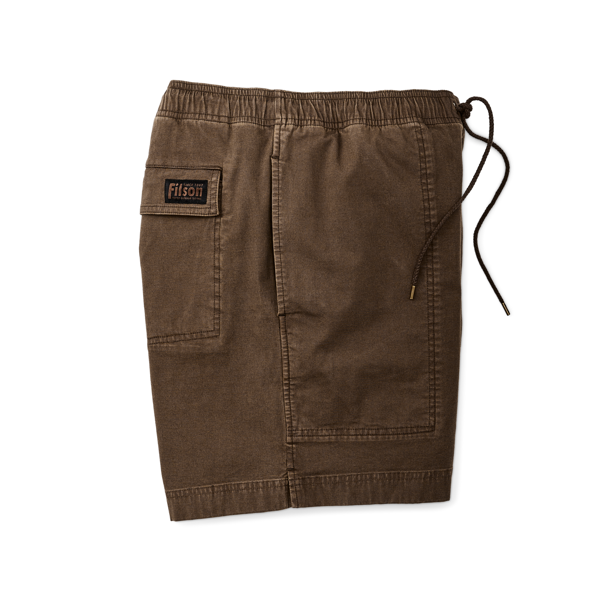 Alternate view of the Filson Granite Mountain Pull On Shorts - Dark Earth