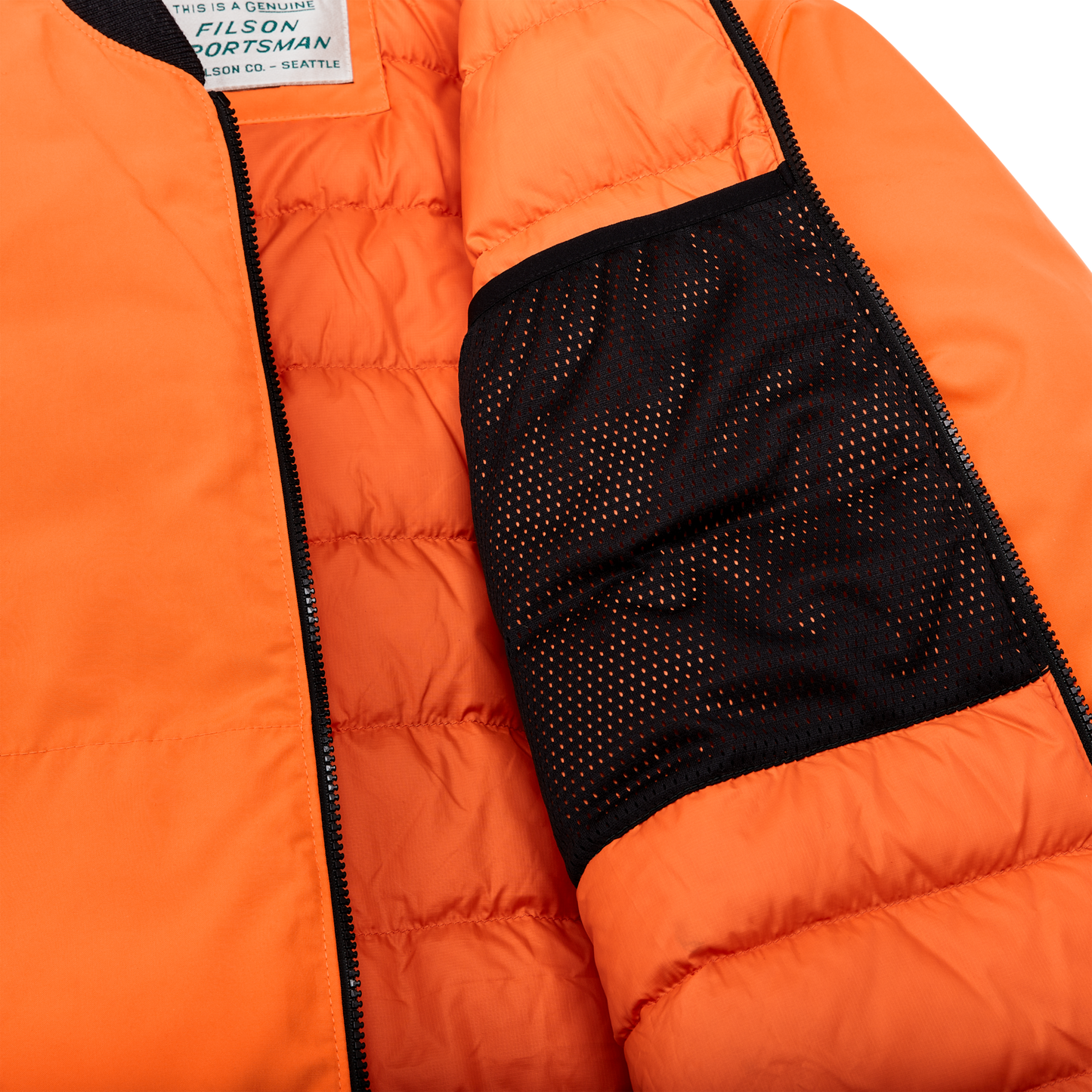 Alternate view of the Filson Down Liner Jacket - Blaze Orange