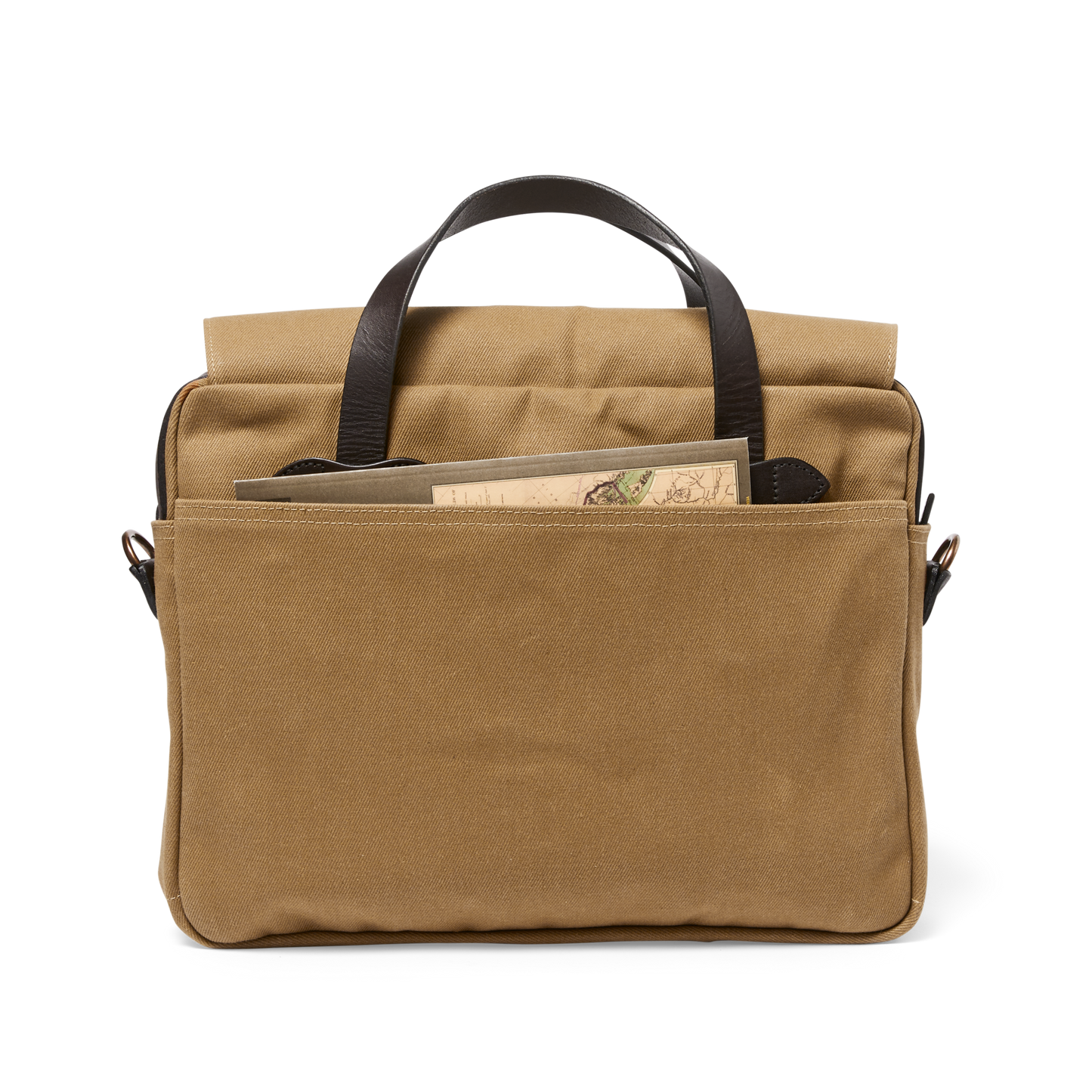 Alternate view of the Filson Rugged Twill Original Briefcase - Tan