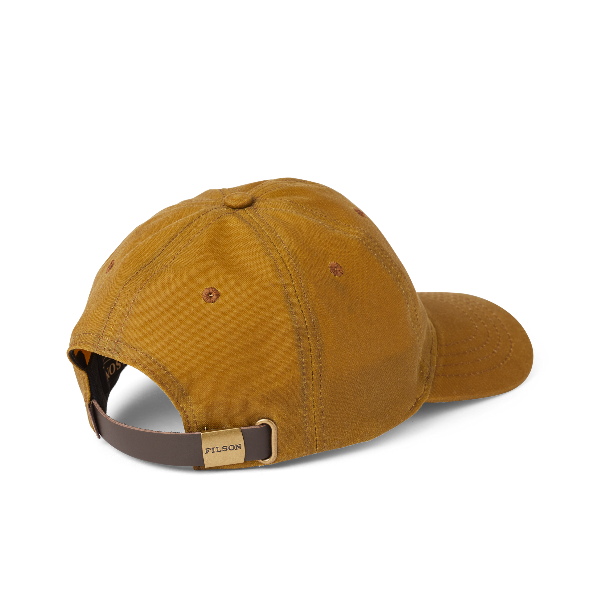 Alternate view of the Filson Oil Tin Low-profile Cap - Dark Tan