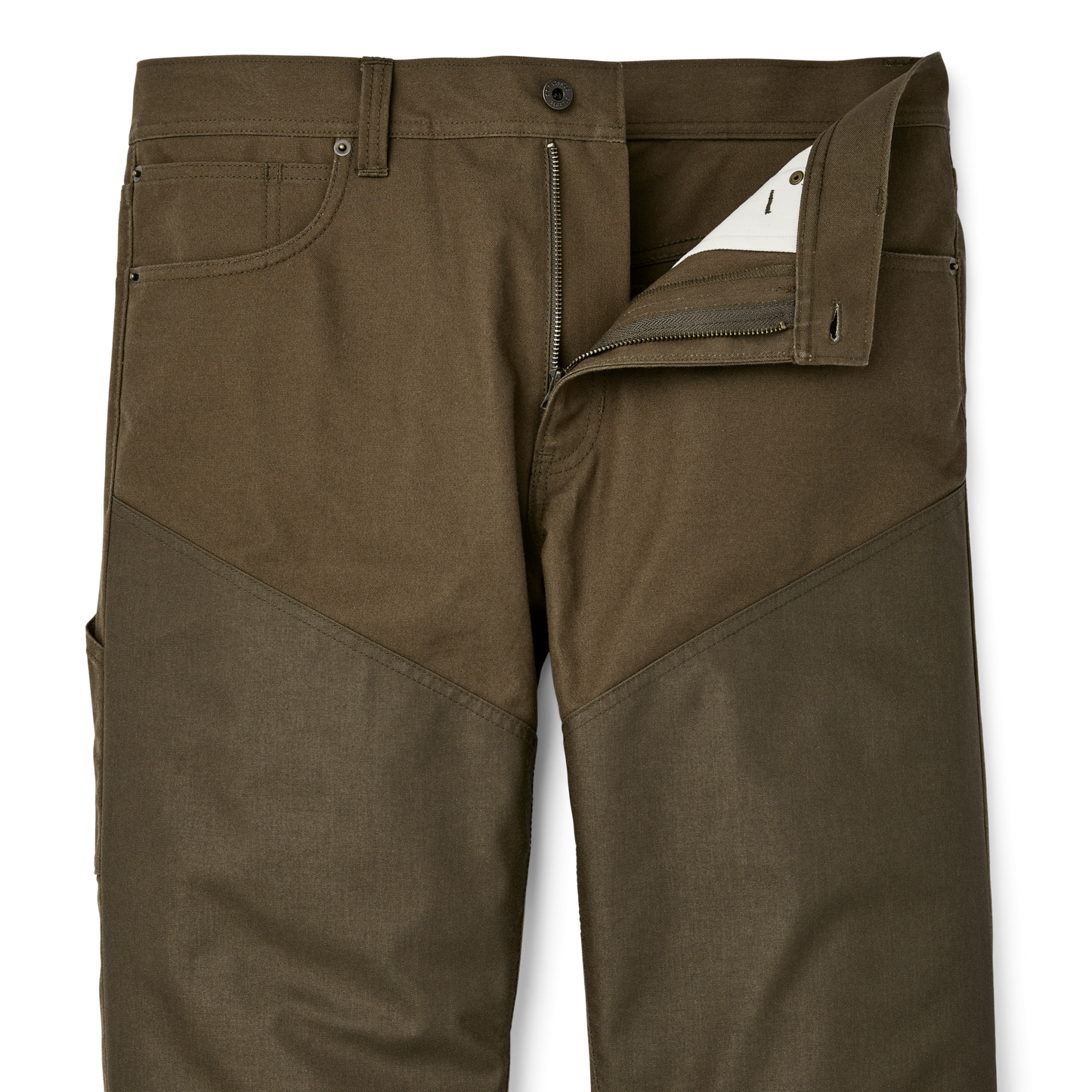 Alternate view of the Filson Tin Cloth Upland Brush Pants - Marsh Olive