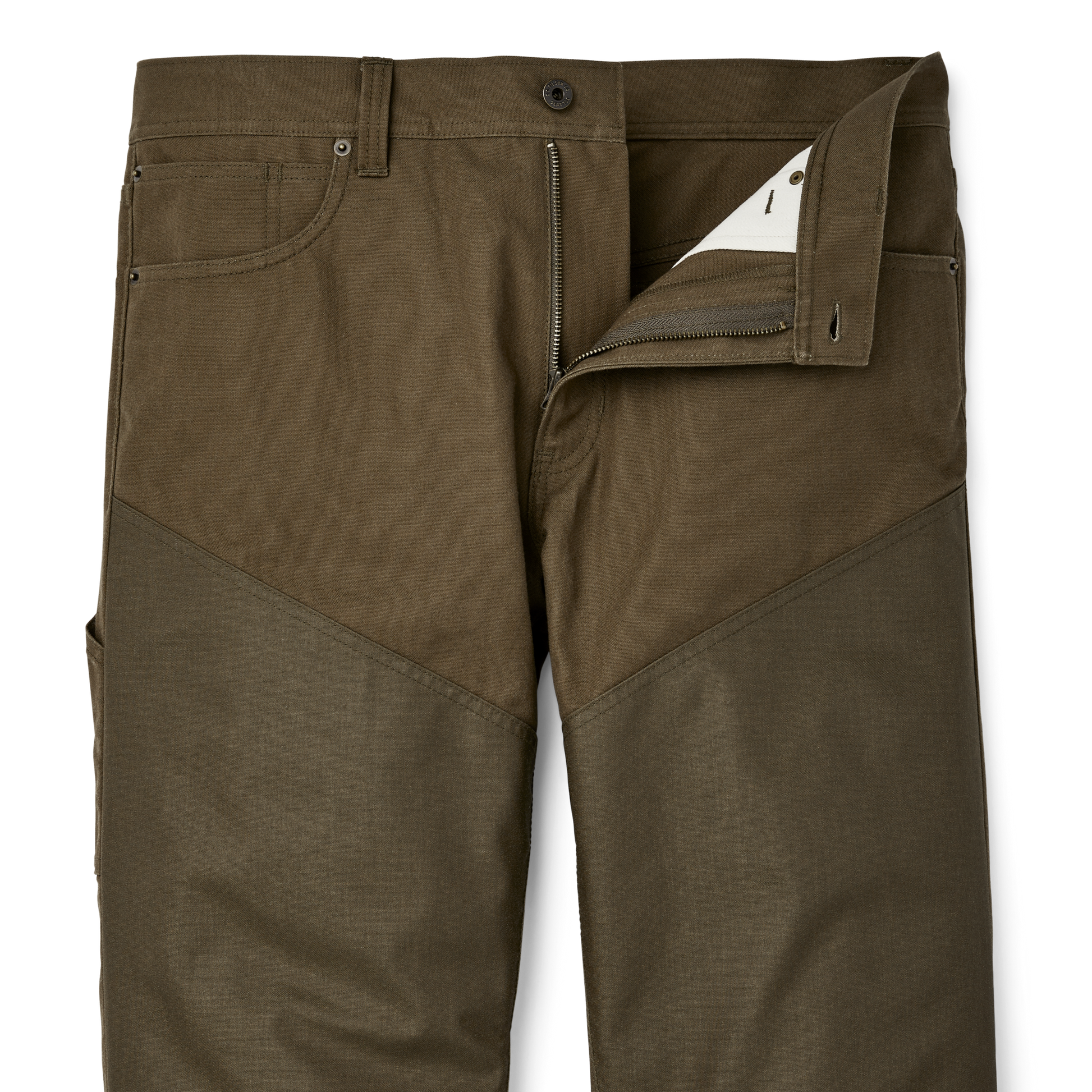 Alternate view of the Filson Tin Cloth Upland Brush Pants - Marsh Olive