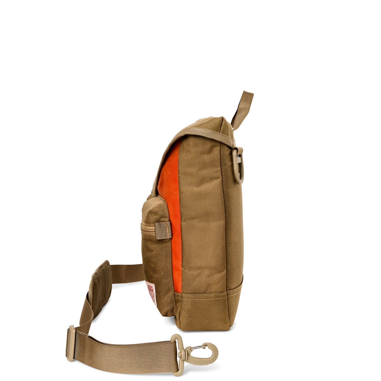 Alternate view of the Filson Surveyor Messenger Bag - Dark Tan / Flame