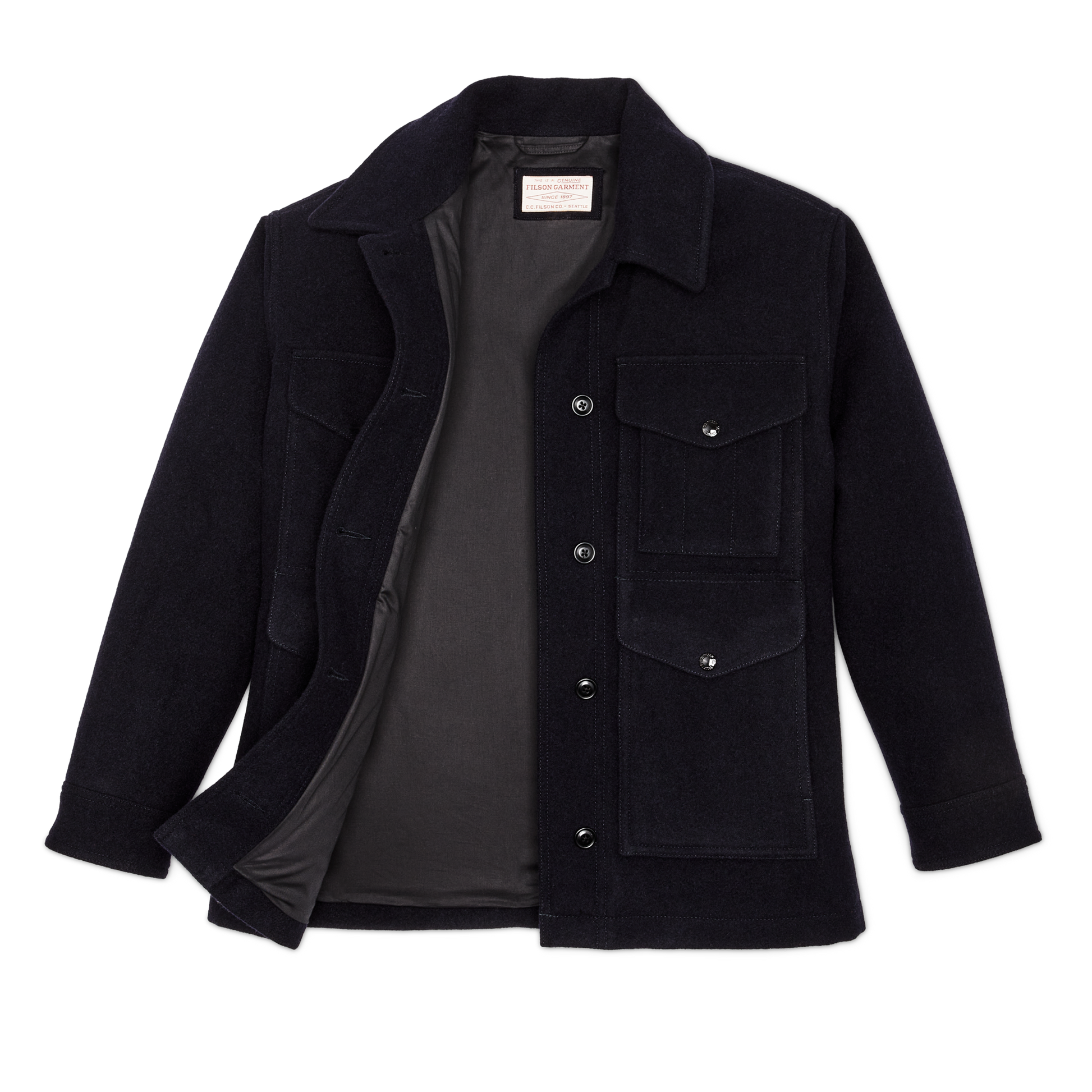 Alternate view of the Filson Women's Mackinaw Wool Cruiser Jacket - Navy