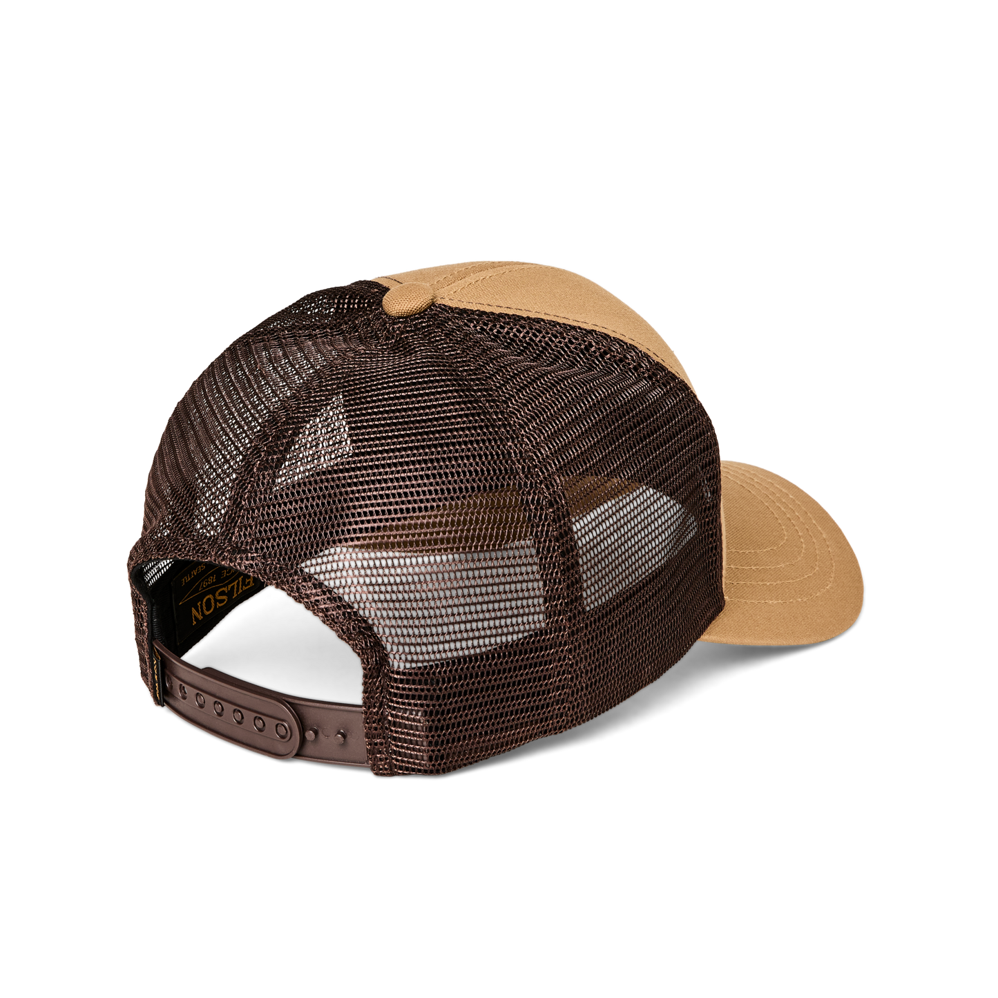 Alternate view of the Filson Logger Mesh Cap - Wheat / Wood