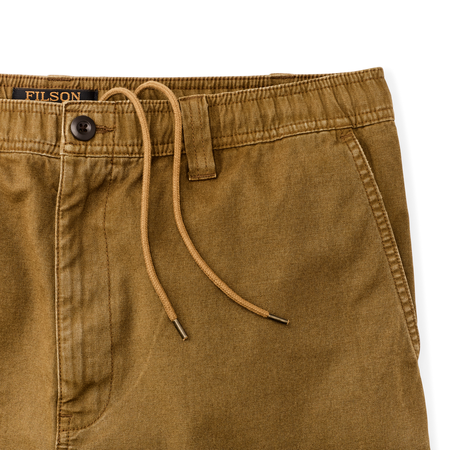 Alternate view of the Filson Oakville Canvas Shorts - Bronze Brown