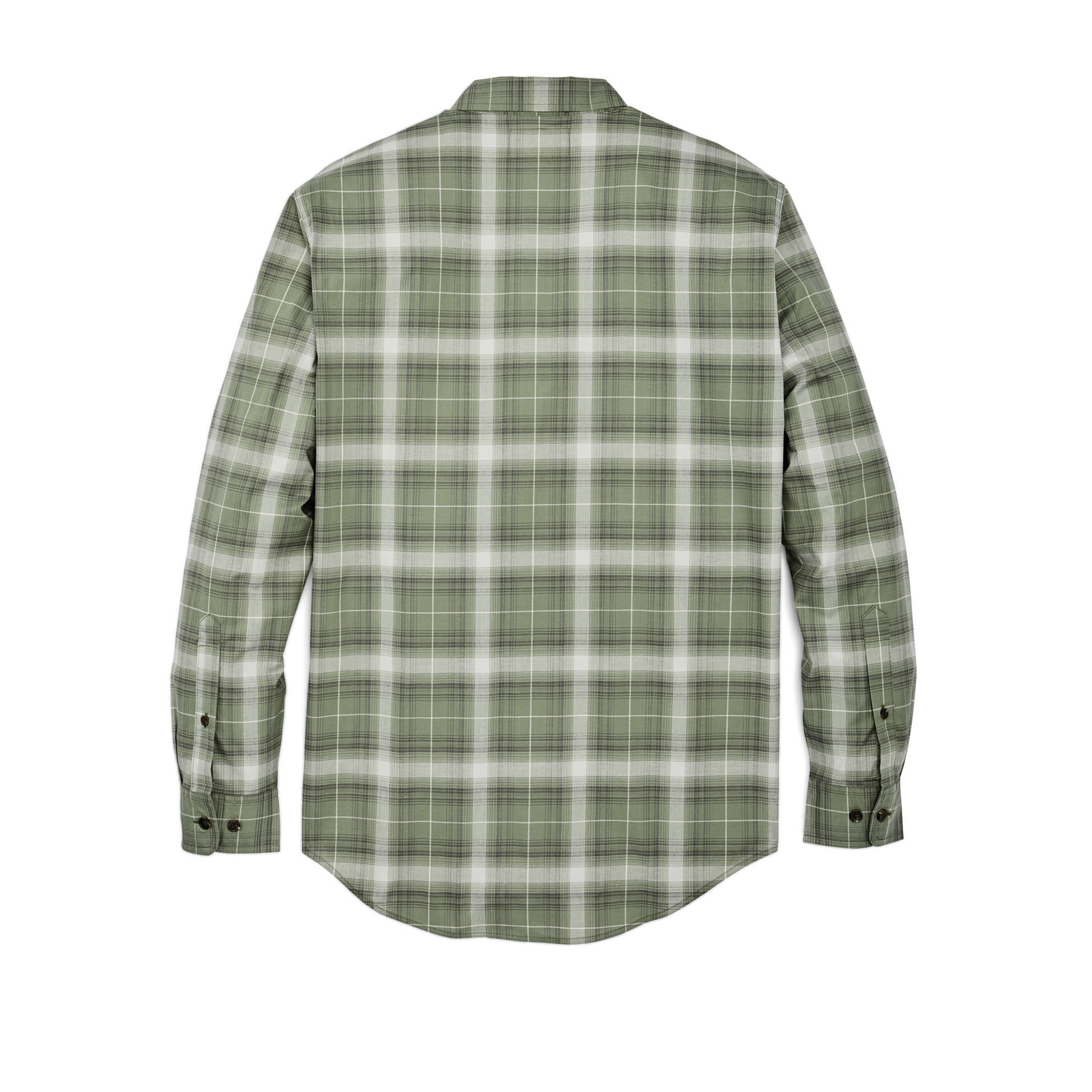 Alternate view of the Filson Twin Lakes Sport Shirt - Green / Gray Ombre Plaid