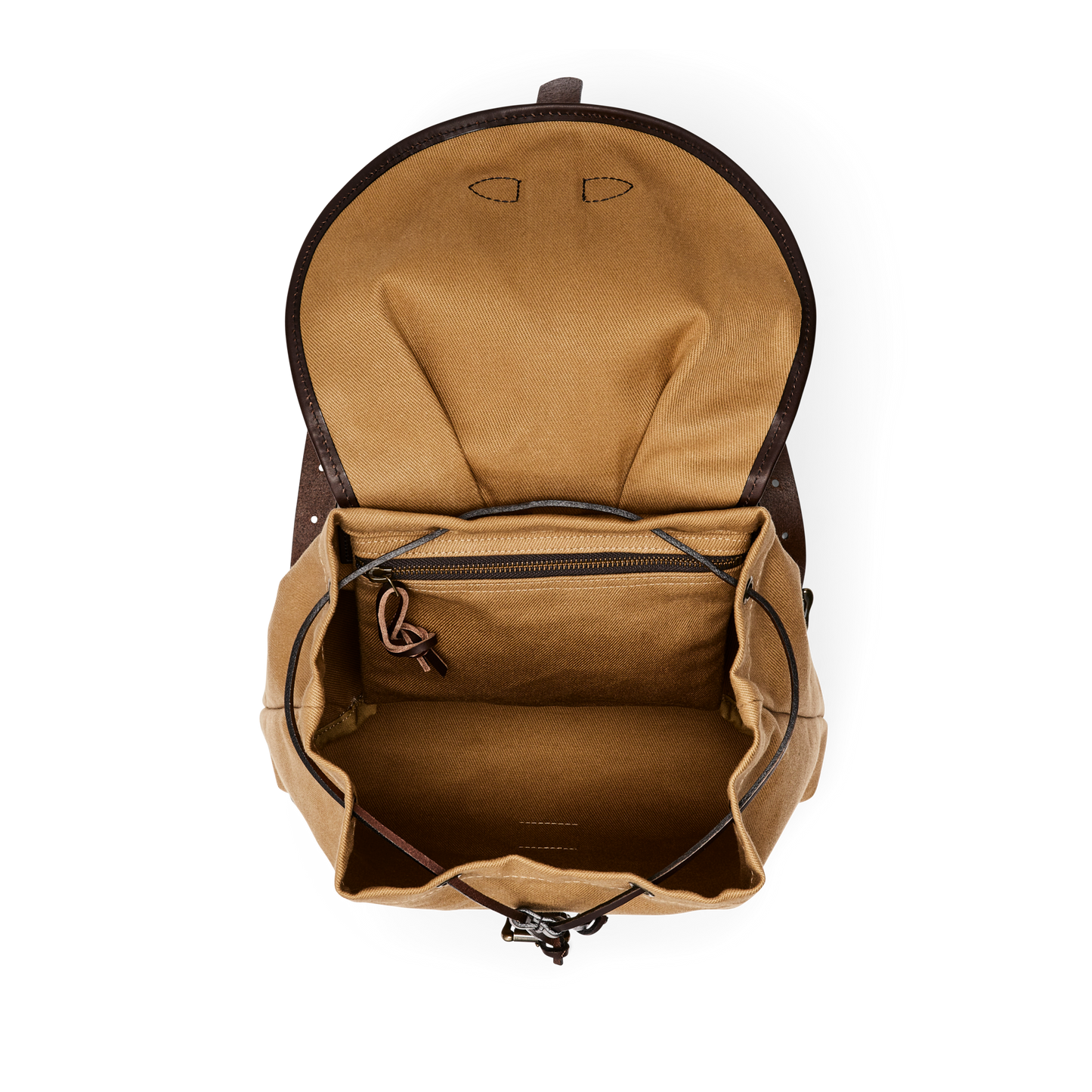 Alternate view of the Filson Rugged Twill Drawstring Backpack - Tan