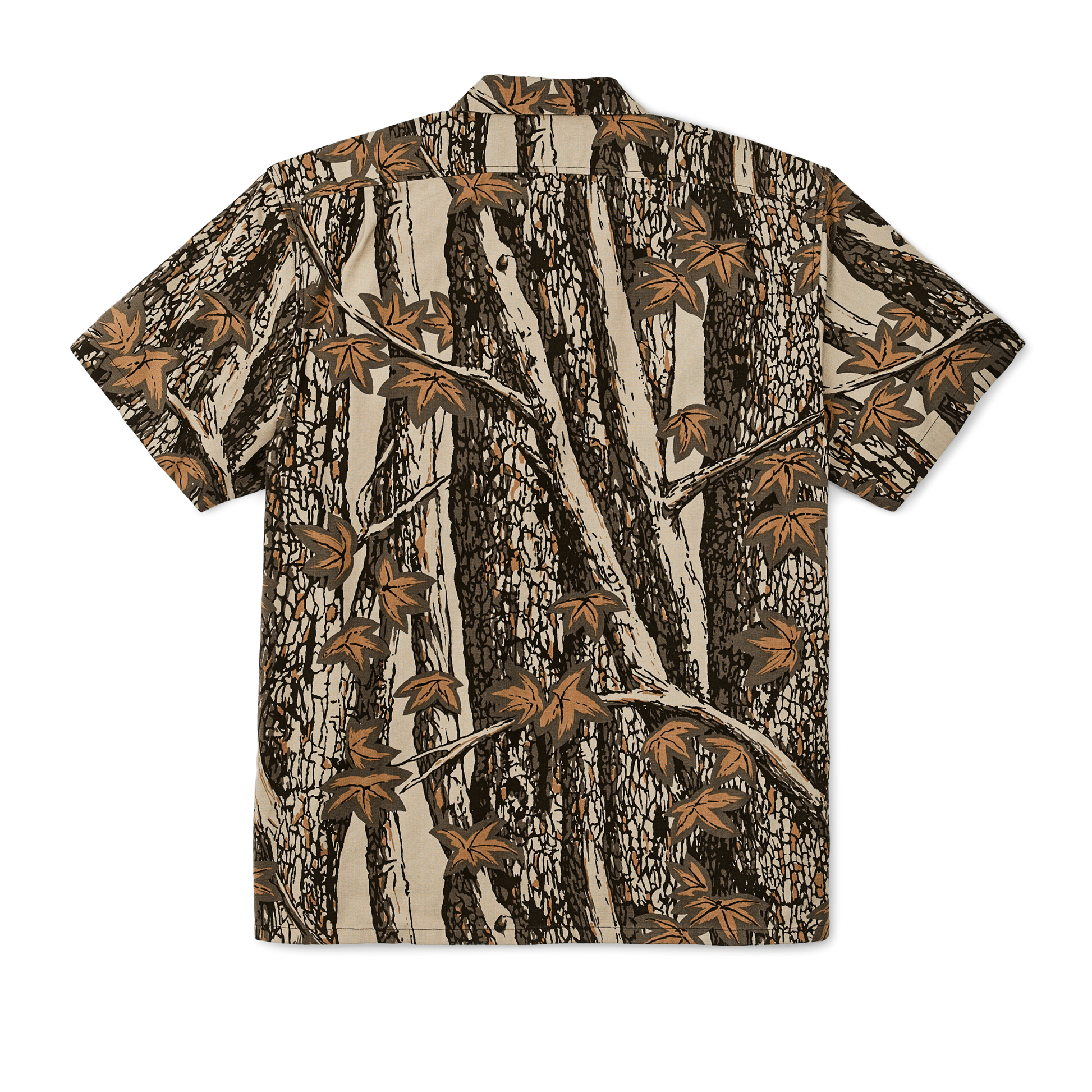 Alternate view of the Filson Rustic Short Sleeve Camp Shirt - Maple Bark Camo / Tan