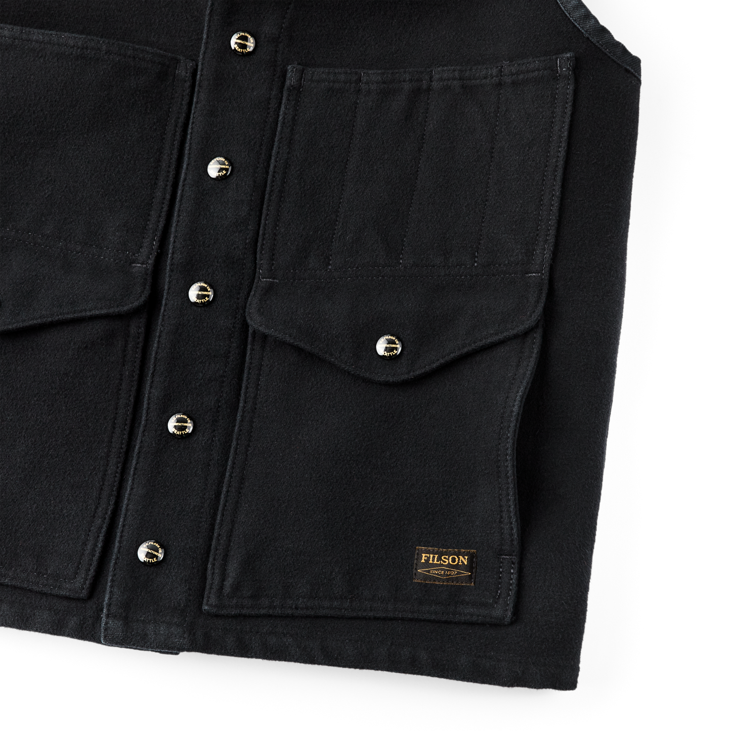 Alternate view of the Filson Beartooth Cruiser Vest - Anthracite