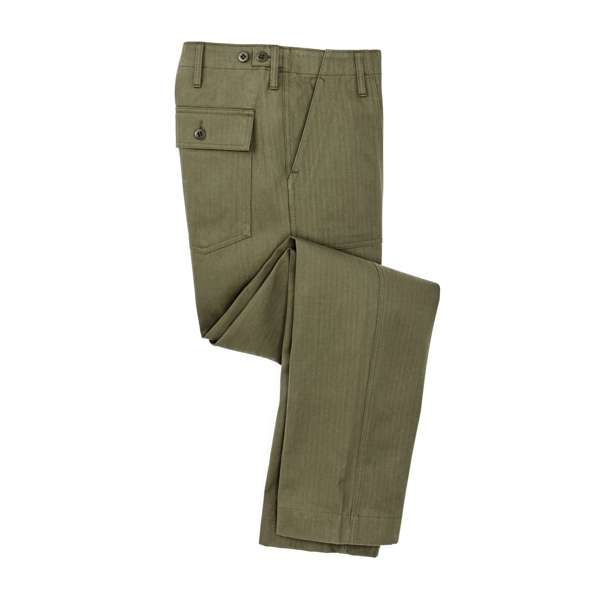 Front-facing image of the Filson Supply Pants - Burnt Olive