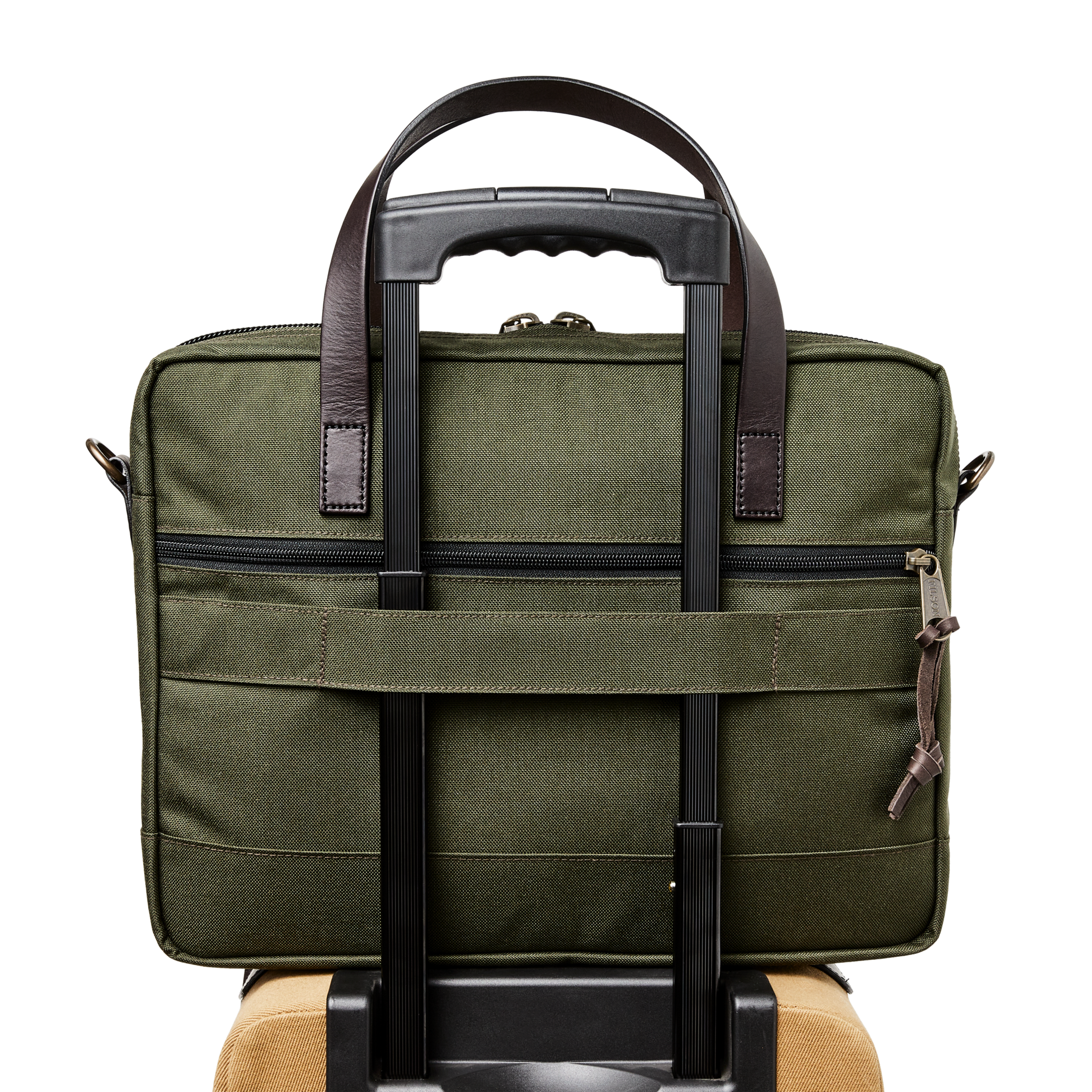 Alternate view of the Filson Dryden Briefcase - Otter Green