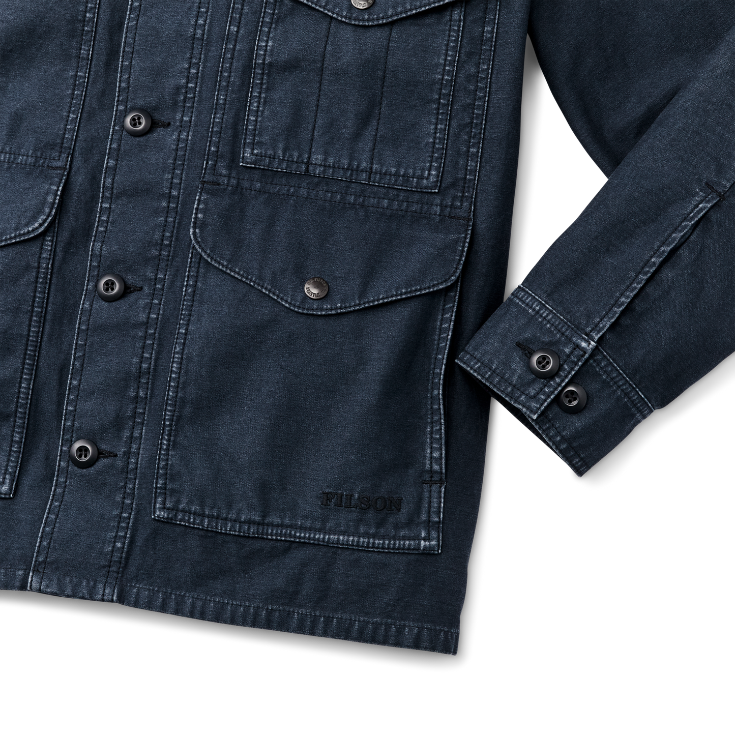 Alternate view of the Filson Field Cruiser Jacket - Blue Mussel