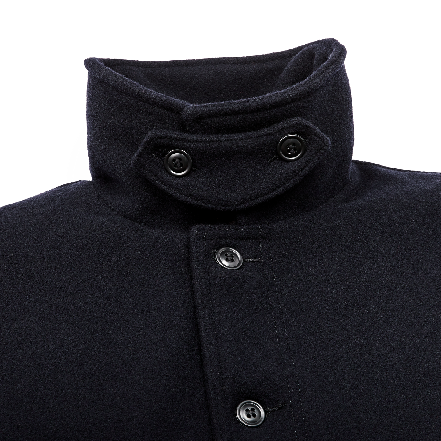 Alternate view of the Filson Long Mackinaw Wool Cruiser - Dark Navy