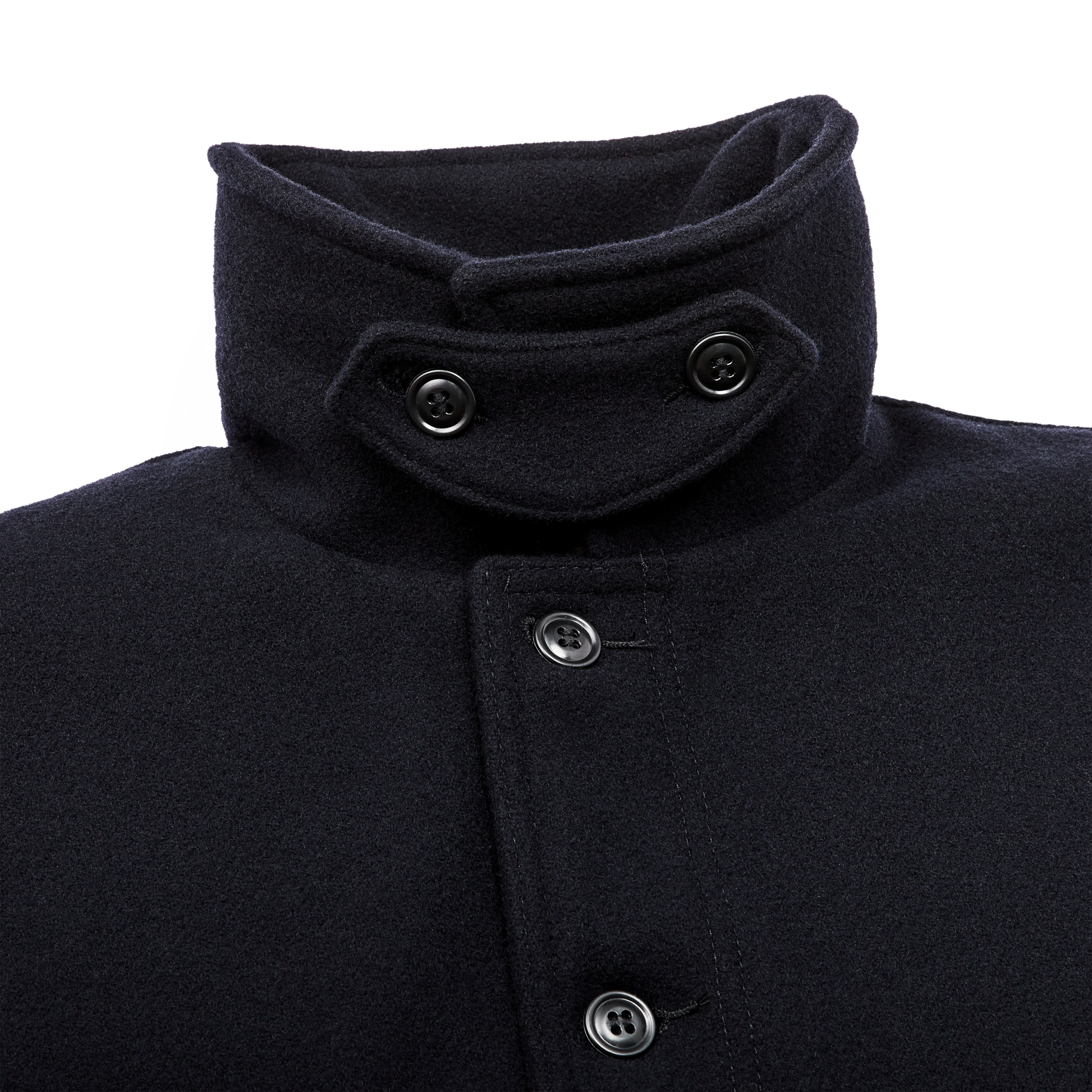 Alternate view of the Filson Long Mackinaw Wool Cruiser - Dark Navy