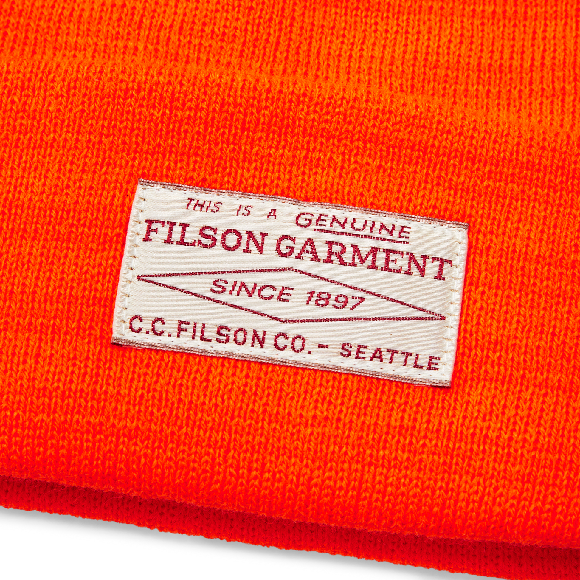 Alternate view of the Filson Ballard Watch Cap - Blaze