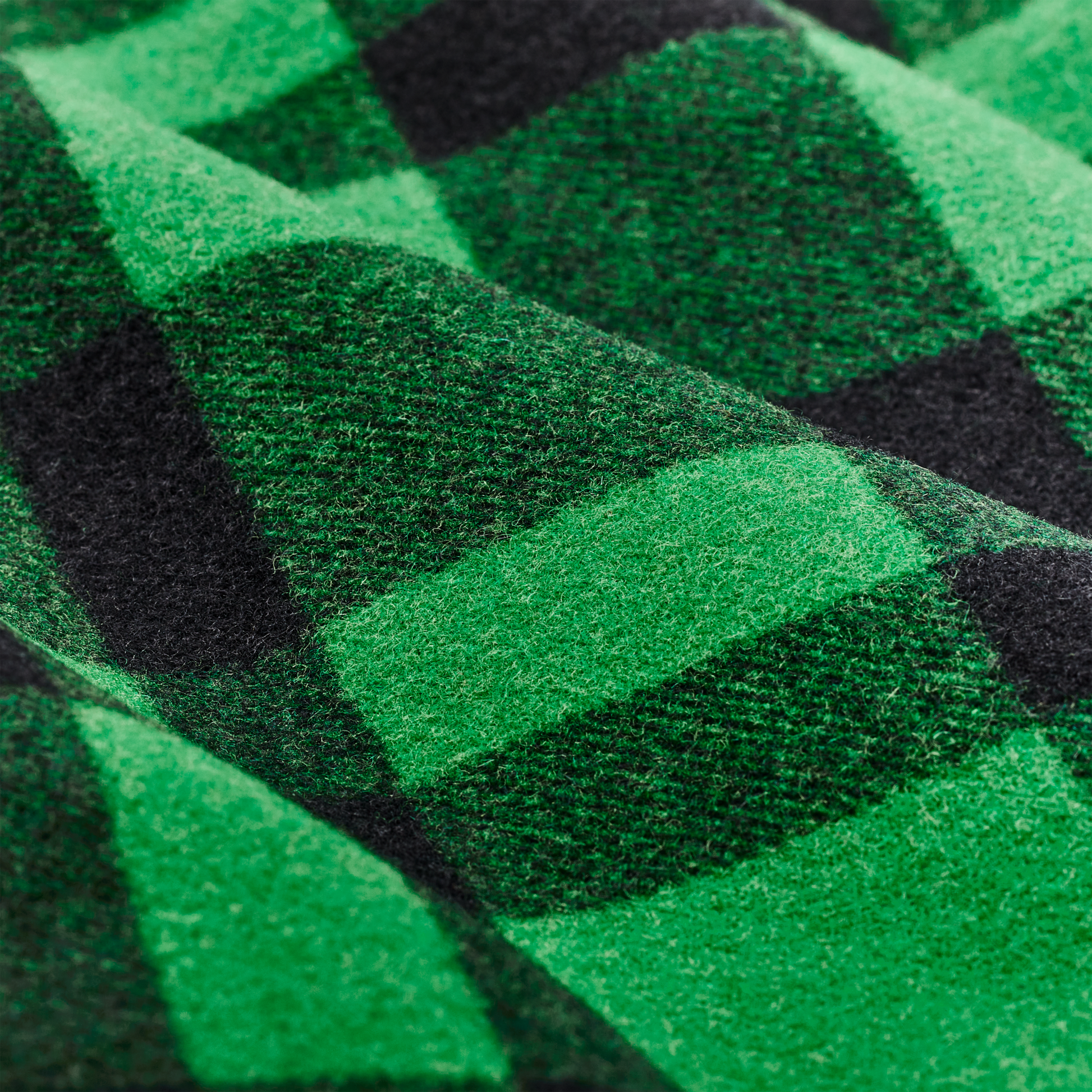 Alternate view of the Filson Lined Mackinaw Wool Jac Shirt - Acid Green / Black Heritage Plaid X