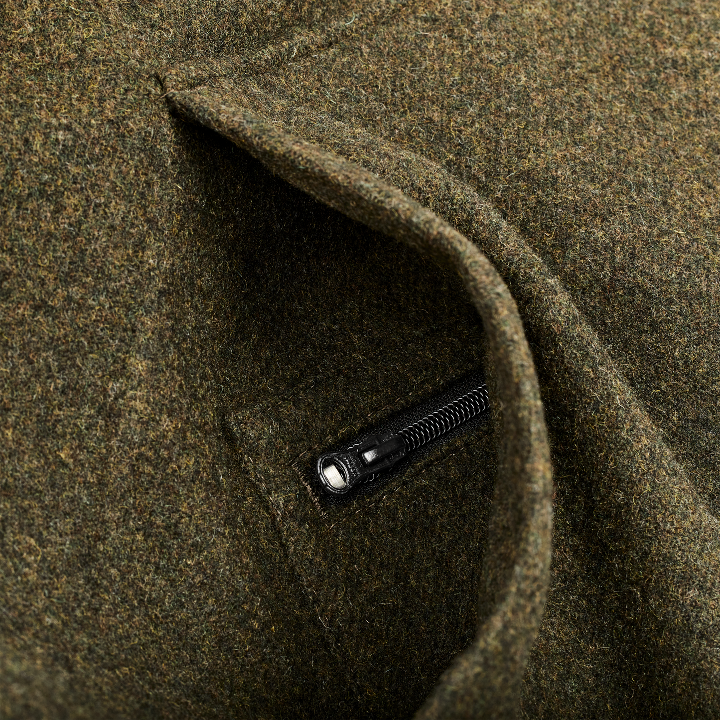 Alternate view of the Filson Mackinaw Wool Anorak - Forest Green