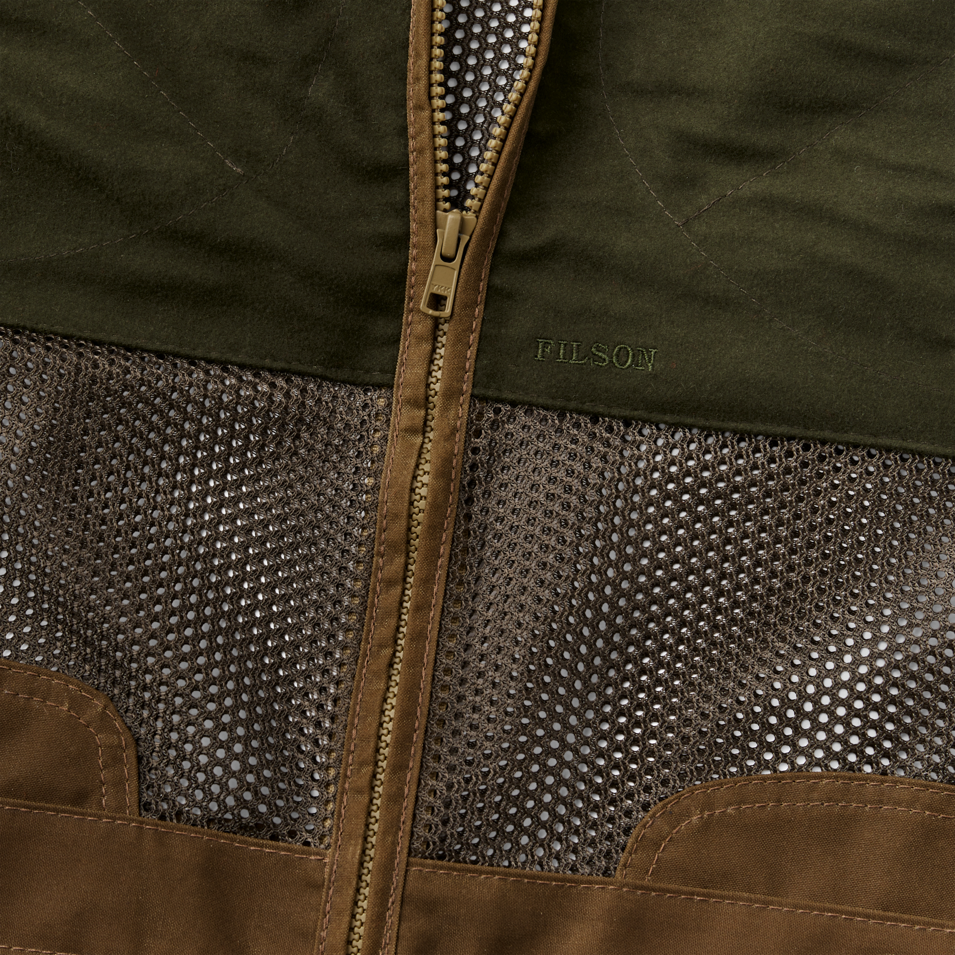 Alternate view of the Filson Lightweight Shooting Vest - Dark Tan