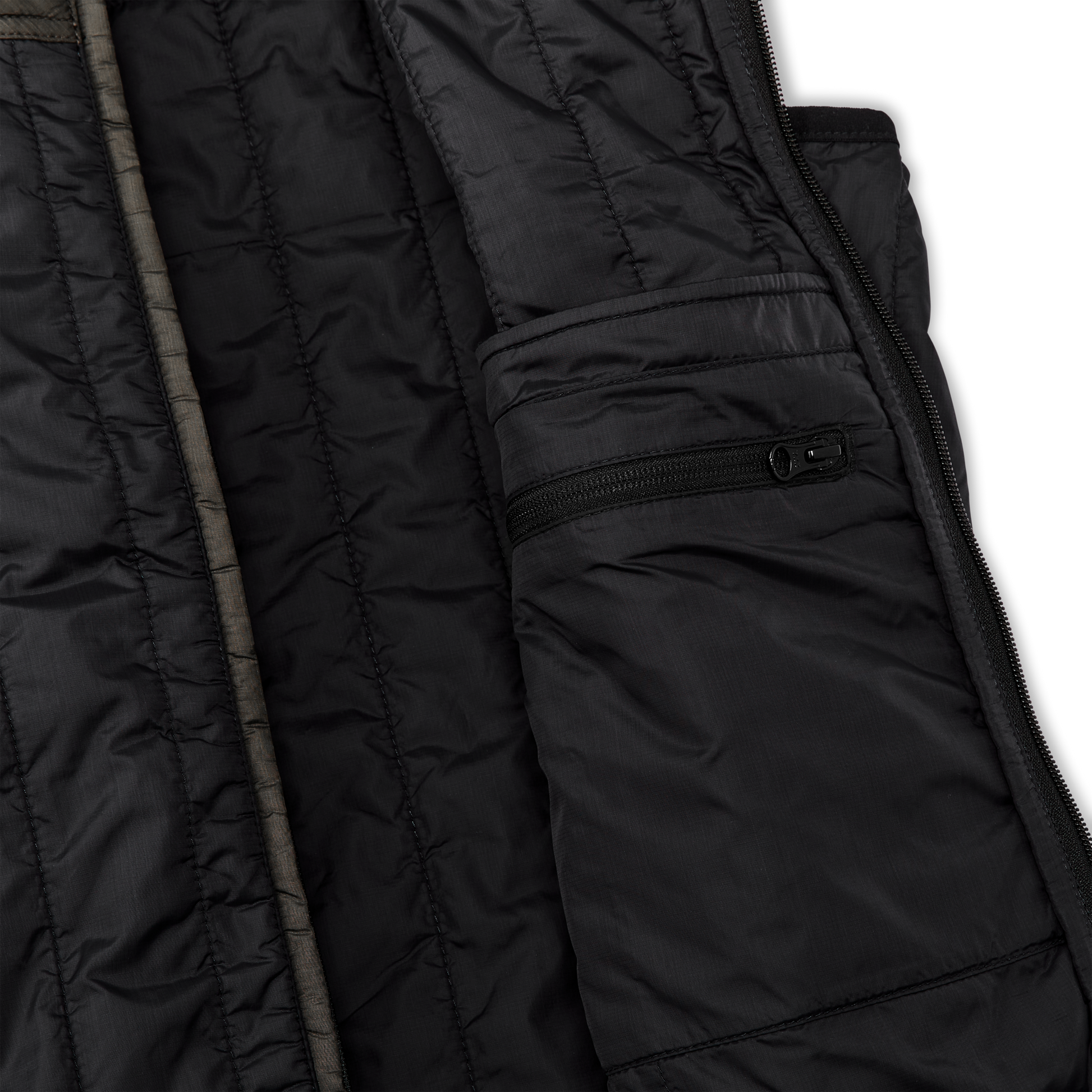 Alternate view of the Filson Ultralight Vest - Black / Olive Gray