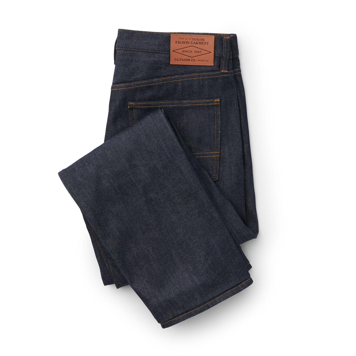 Alternate view of the Filson Bullbuck Double-front Jeans - Raw Indigo