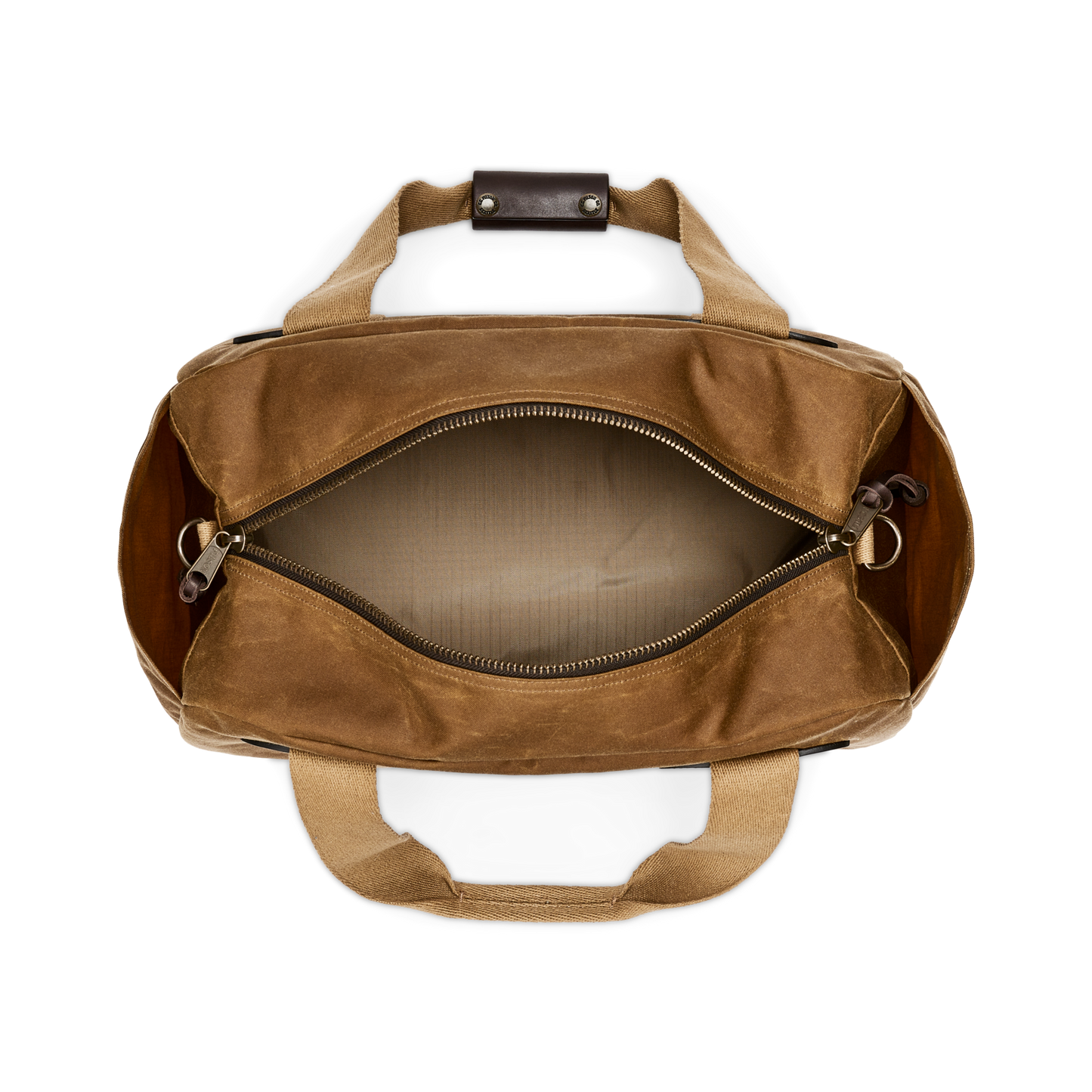 Alternate view of the Filson Small Tin Cloth Duffle Bag - Dark Tan