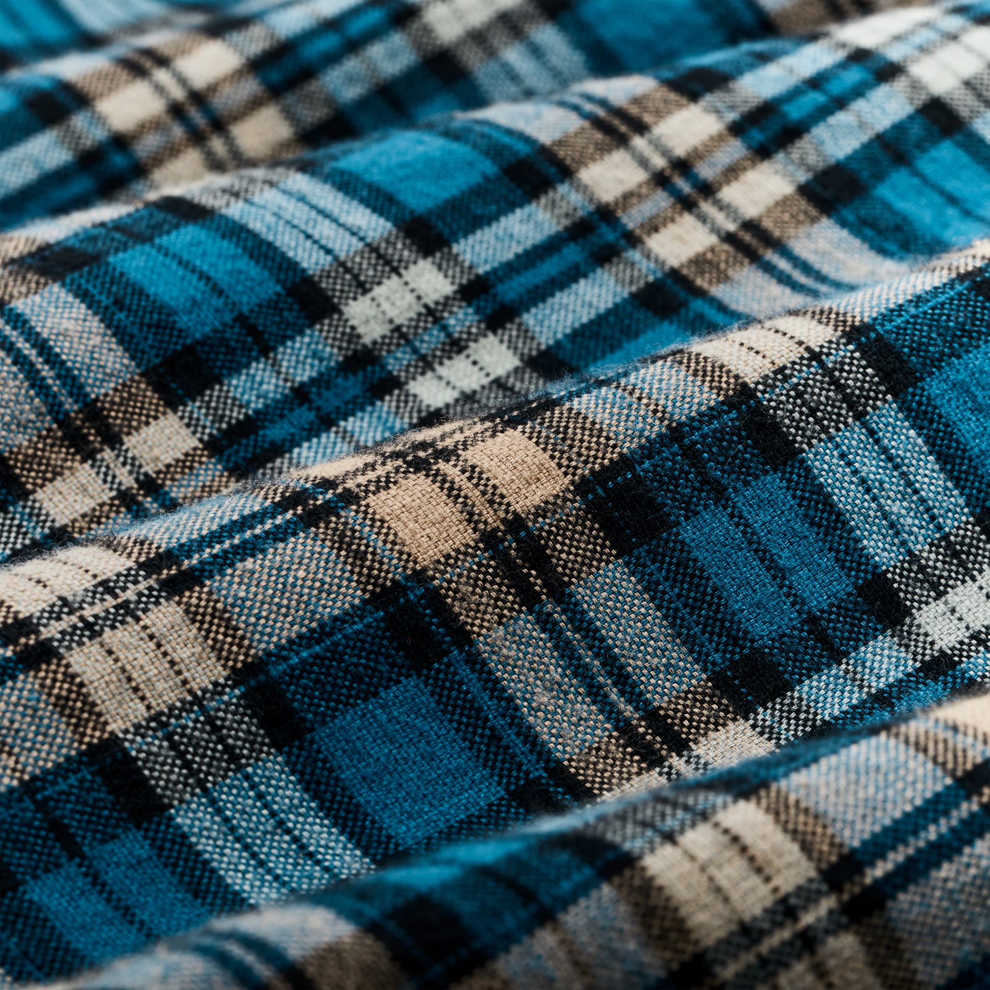 Alternate view of the Filson Elk Heights Camp Shirt - Blue / Black / Khaki Plaid