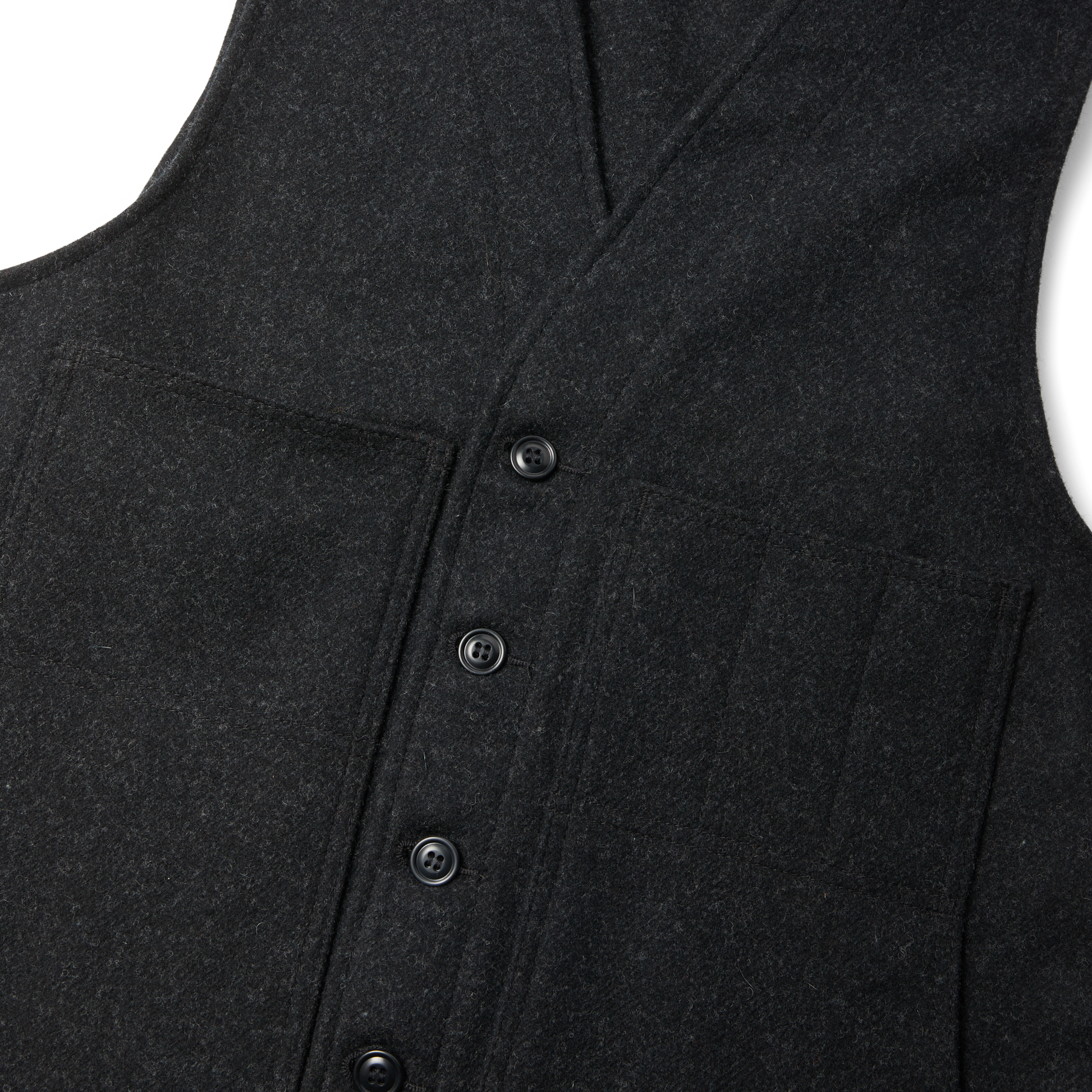 Alternate view of the Filson Mackinaw Wool Vest - Charcoal