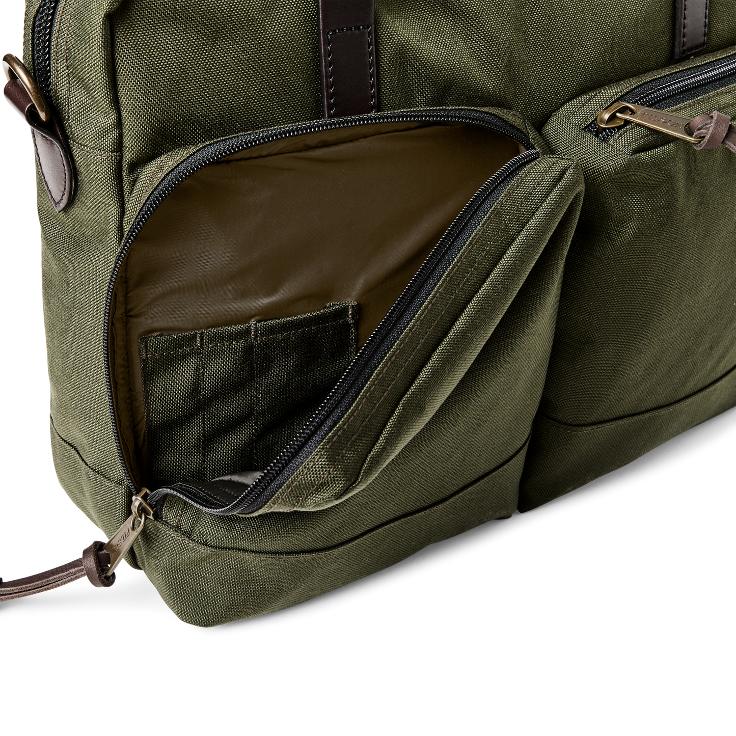 Alternate view of the Filson Dryden Briefcase - Otter Green