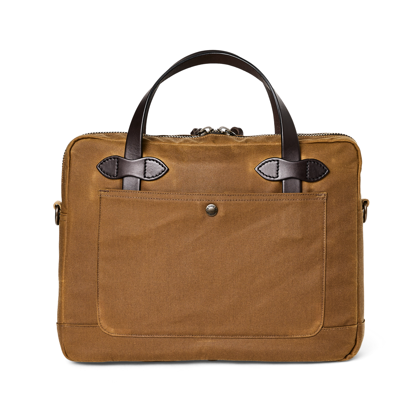 Alternate view of the Filson Tin Cloth Compact Briefcase - Dark Tan