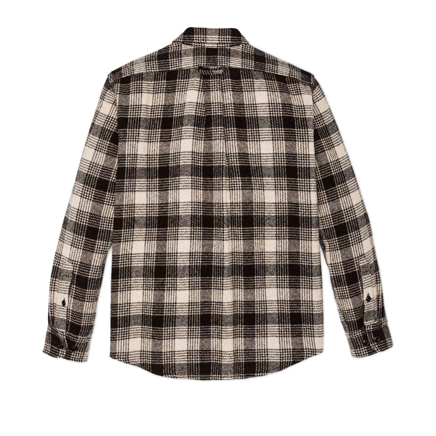 Alternate view of the Filson Northwest Wool Shirt - Cream / Brown Plaid