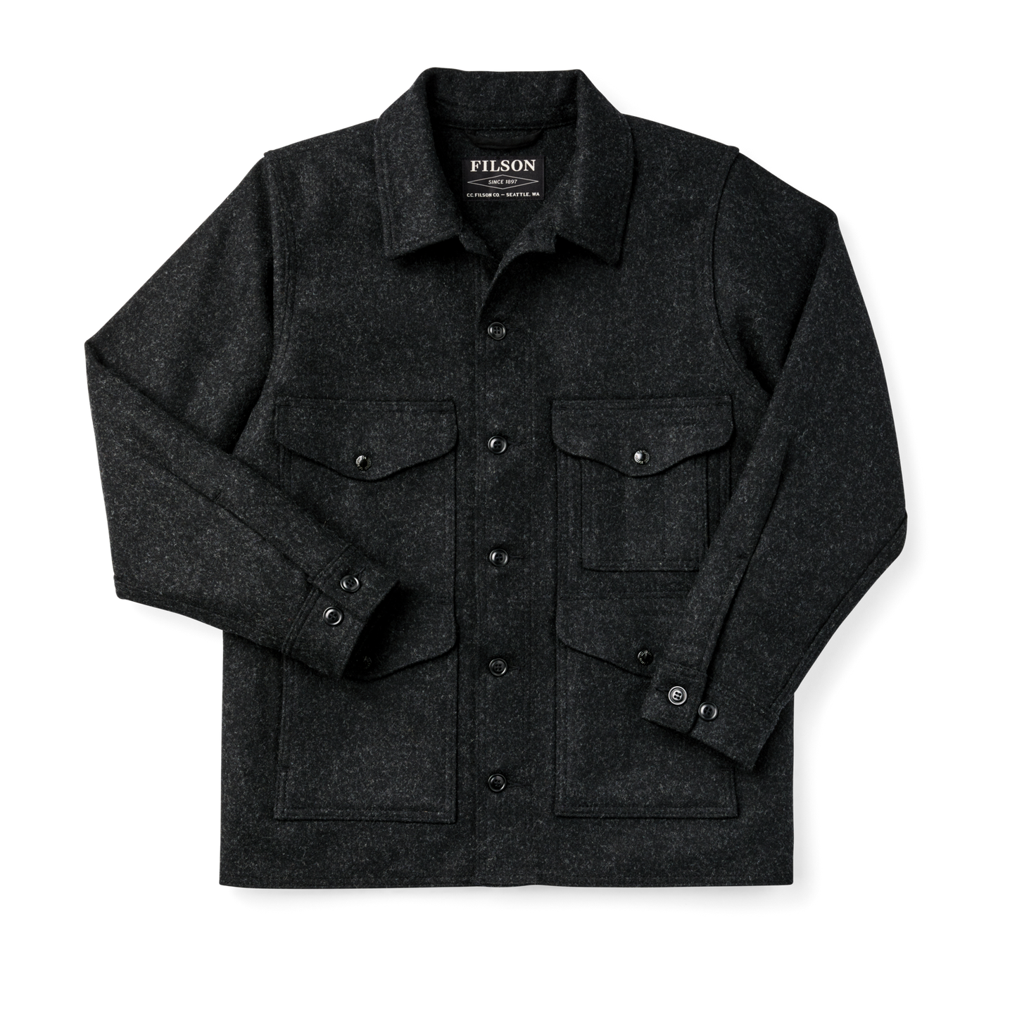 Mackinaw Wool Cruiser Jacket - Charcoal