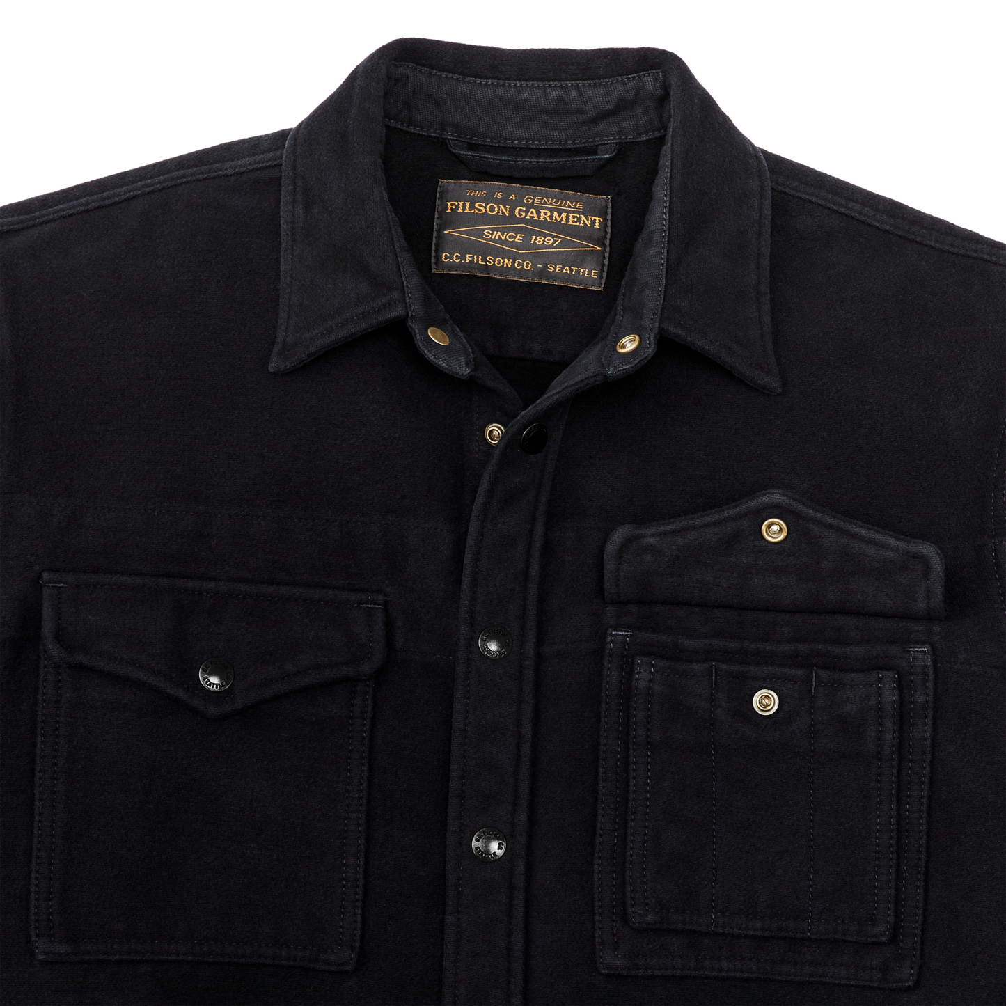 Alternate view of the Filson Beartooth Jac-shirt - Anthracite