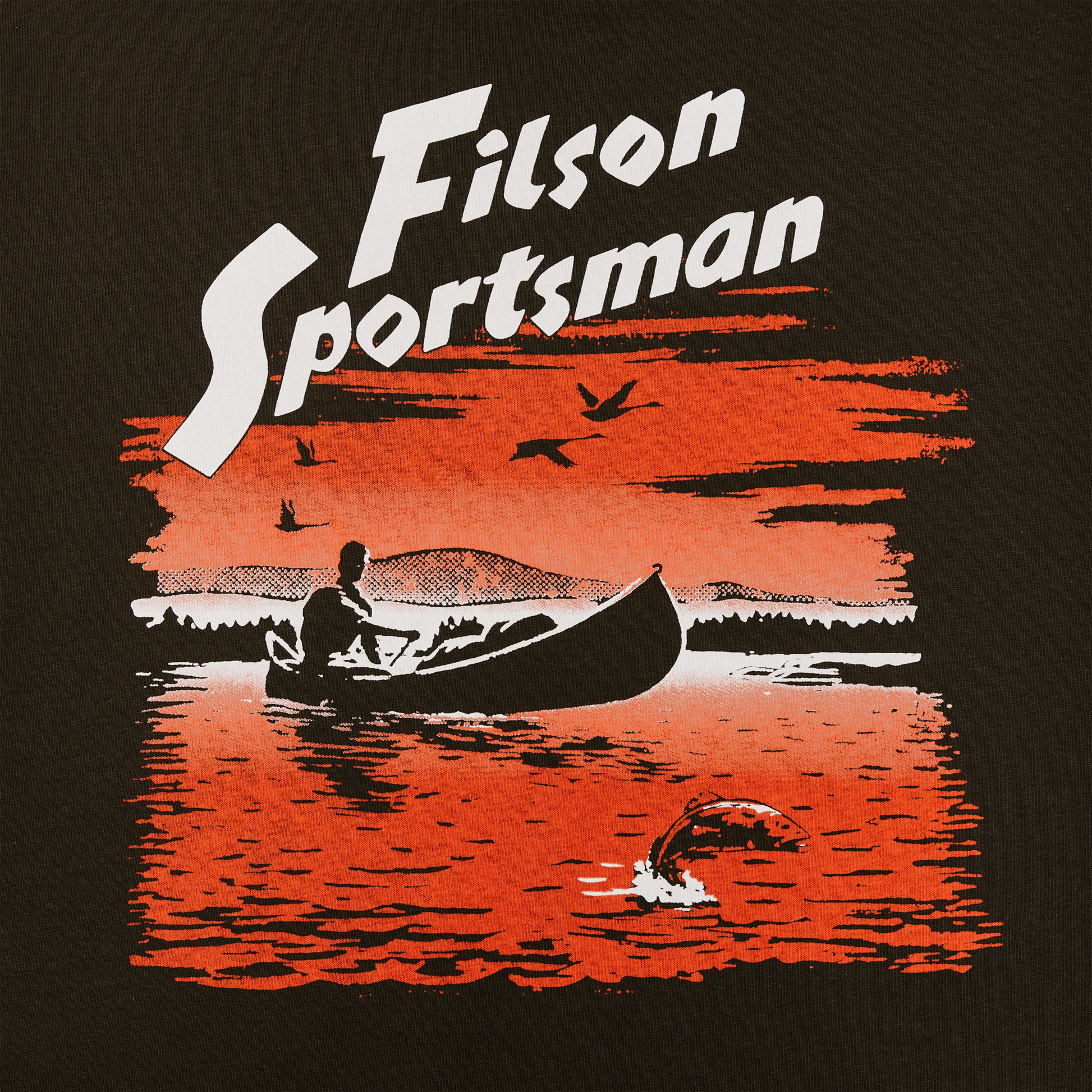 Alternate view of the Filson Pioneer Graphic T-shirt - Coffee / Canoe