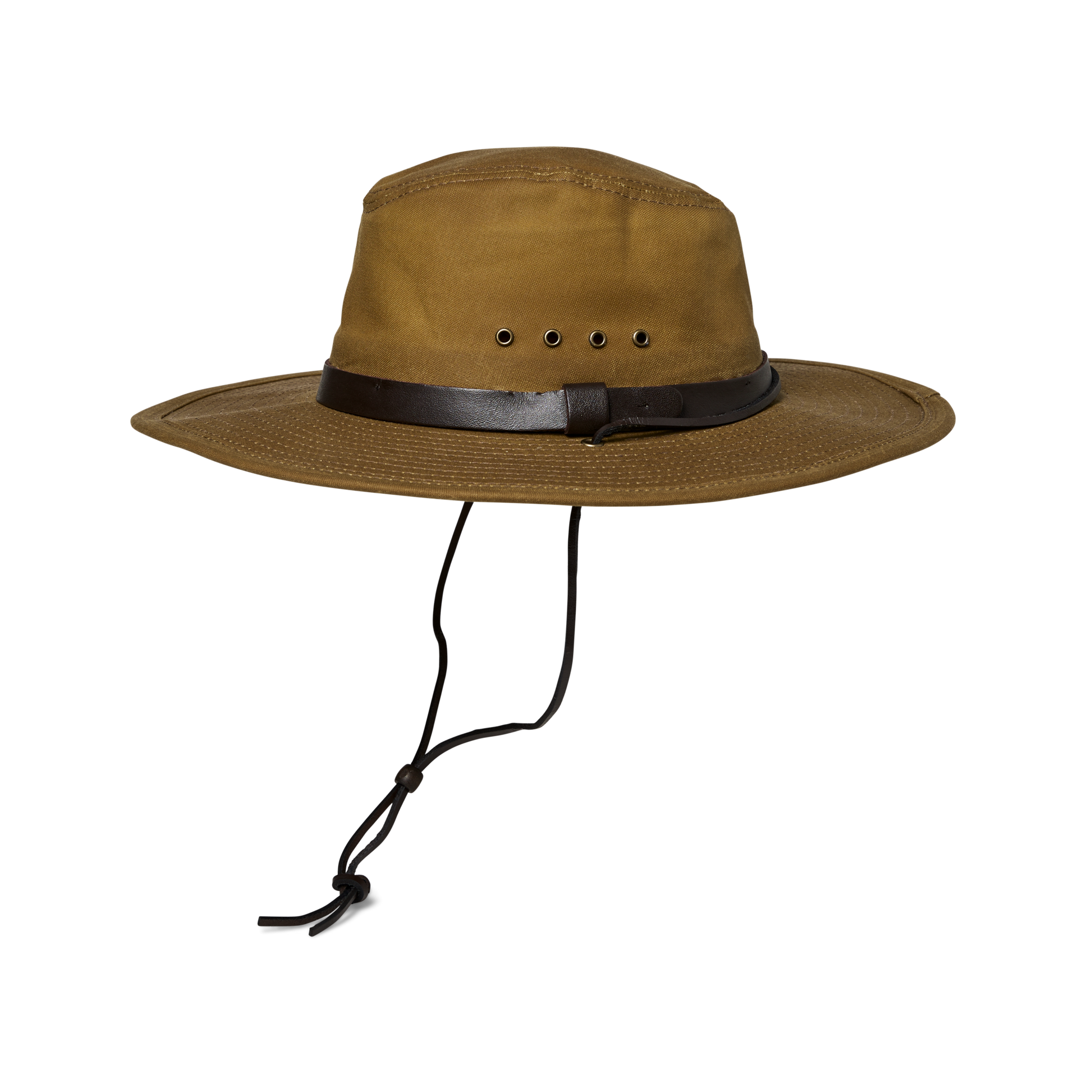 Alternate view of the Filson Tin Cloth Bush Hat - Dark Tan