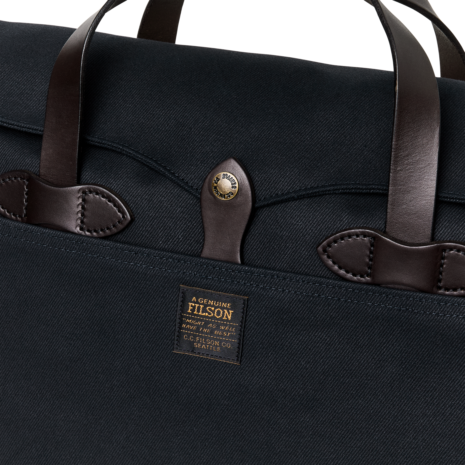 Alternate view of the Filson Rugged Twill Original Briefcase - Navy