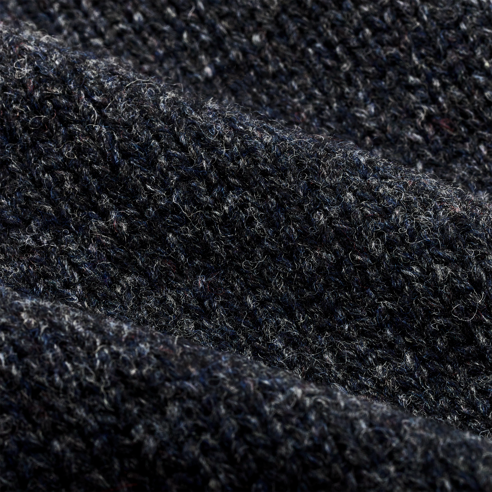 Alternate view of the Filson Heritage 3-gauge Wool Sweater - Slate / Navy Melange