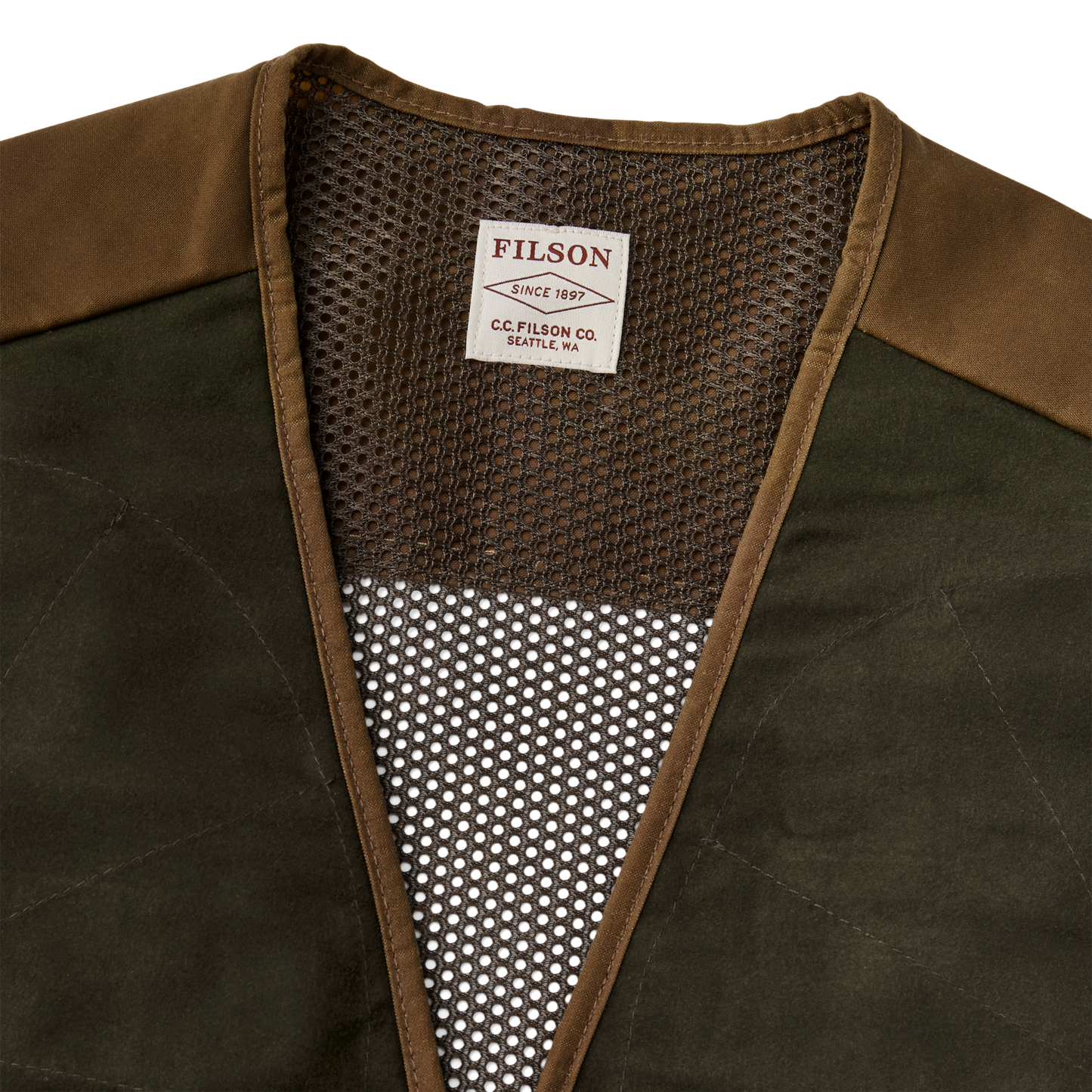 Alternate view of the Filson Lightweight Shooting Vest - Dark Tan