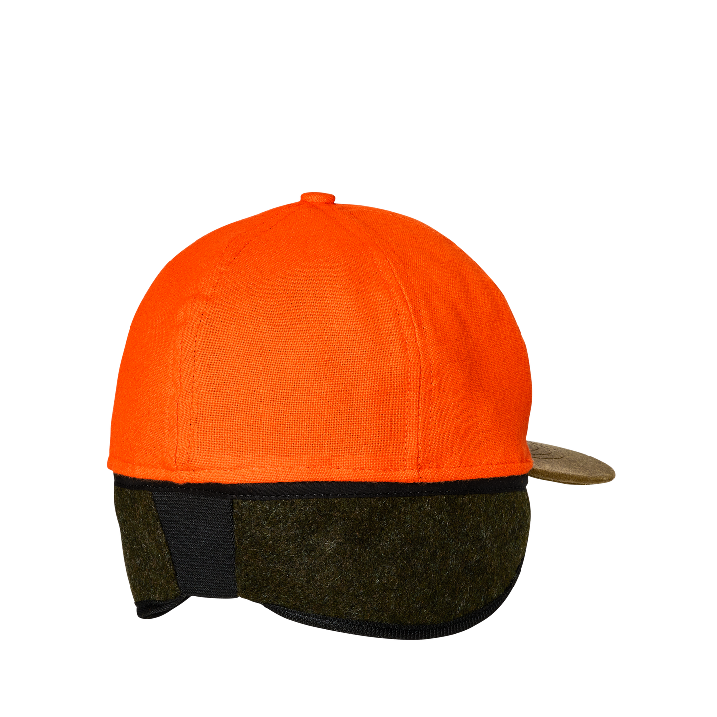 Alternate view of the Filson Insulated Blaze/tin Cloth Cap - Desert Tan/blaze Orange