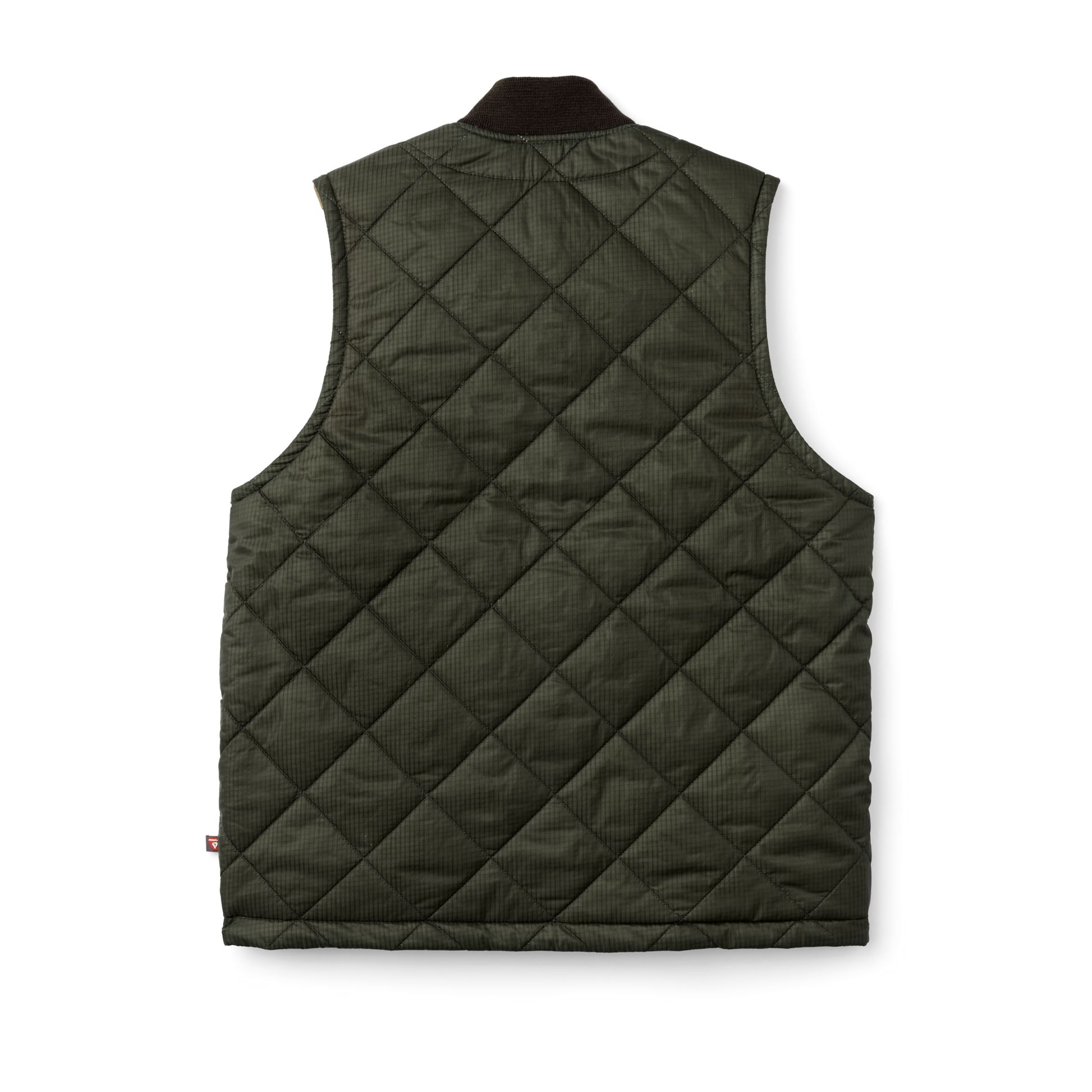 Alternate view of the Filson Eagle Plains Vest Liner - Surplus Green / Blaze